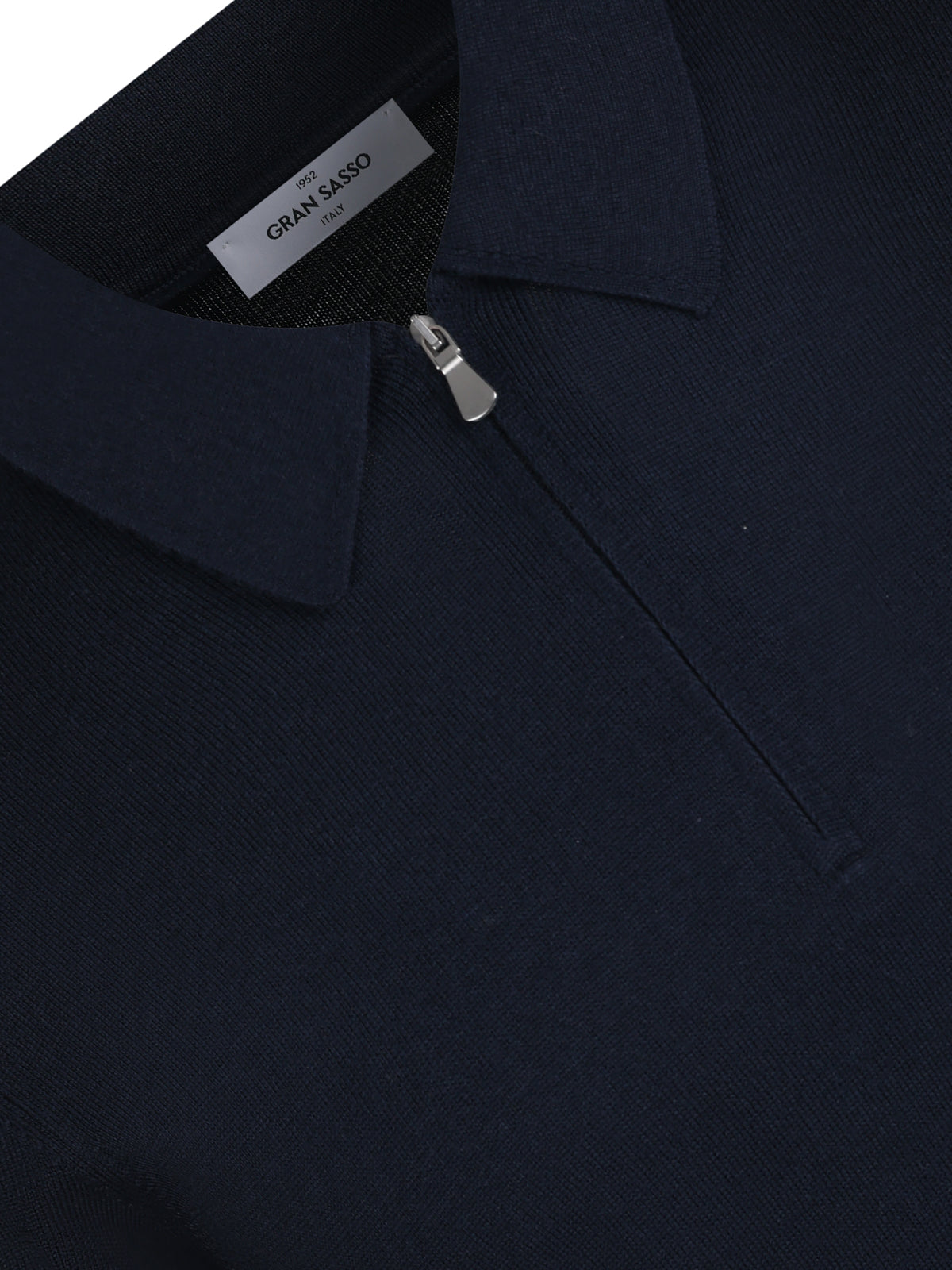Gran Sasso Zip Polo Navy