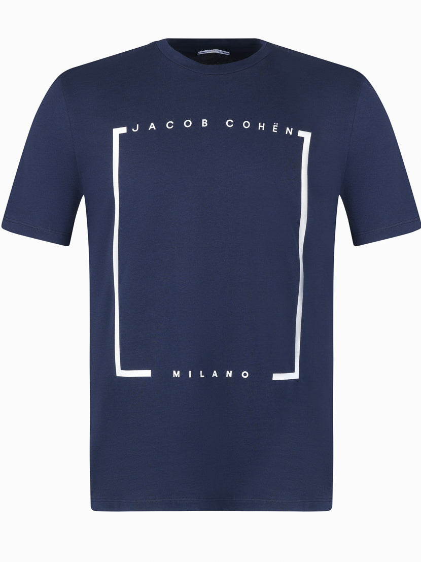 Load image into Gallery viewer, Jacob Cohen Box Milano Tee Navy
