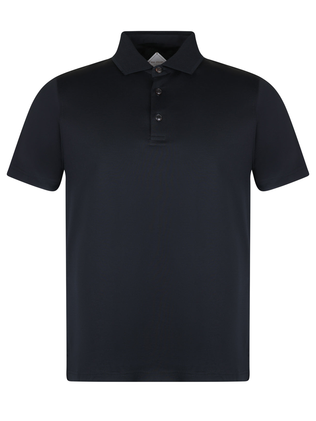 Pal Zileri Mercerised Polo Black – Maze Clothing
