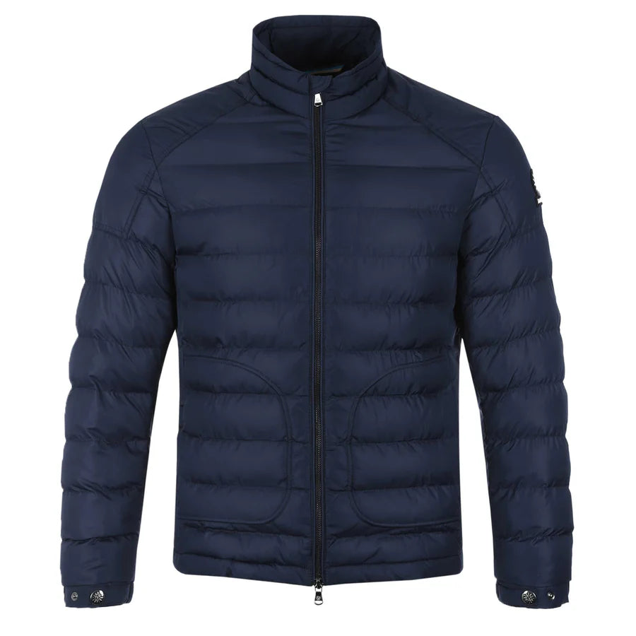 Sandbanks Micro Puffer Jacket Navy Maze Clothing