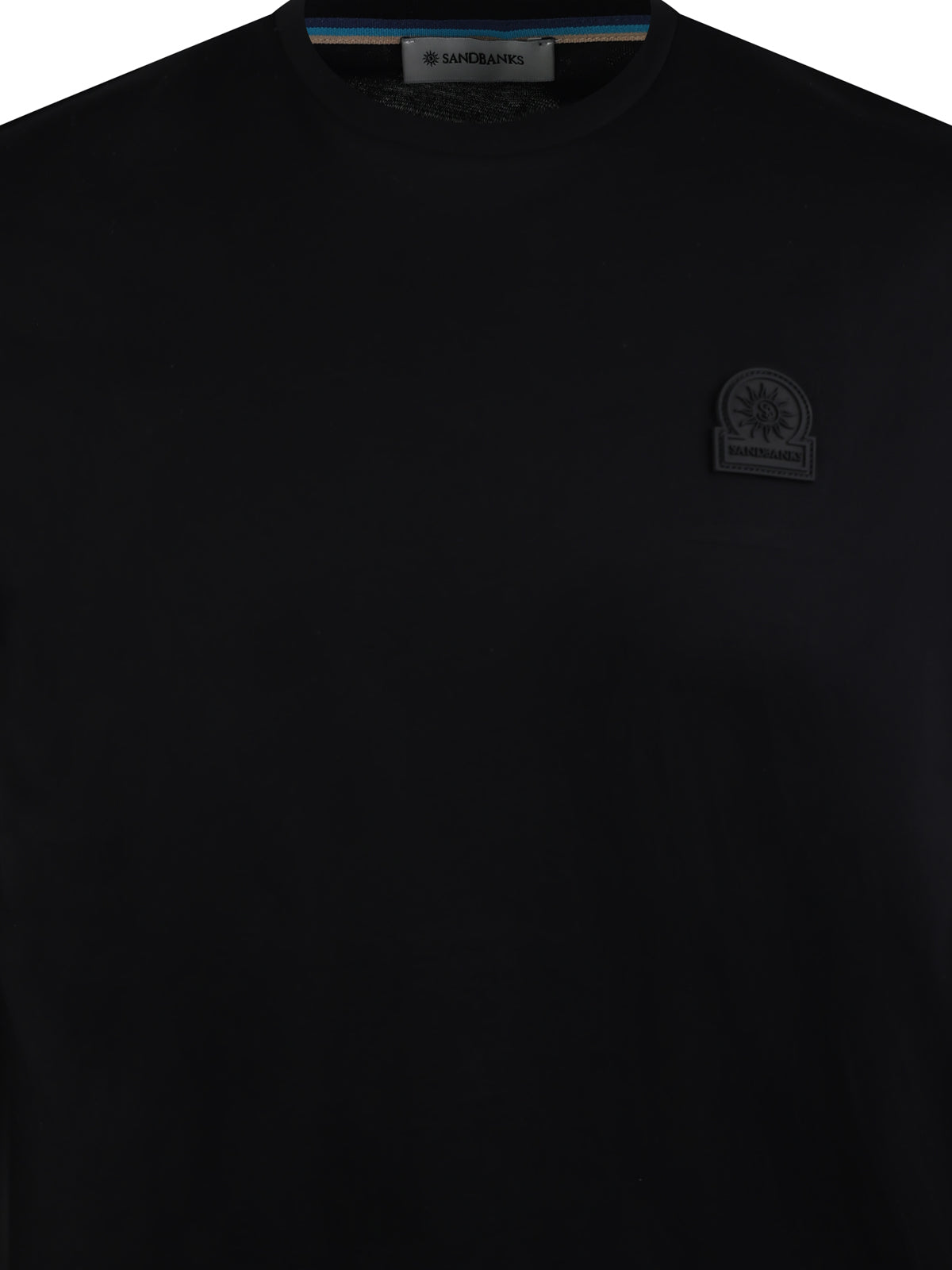 Sandbanks Rubber Badge Logo Tee Black