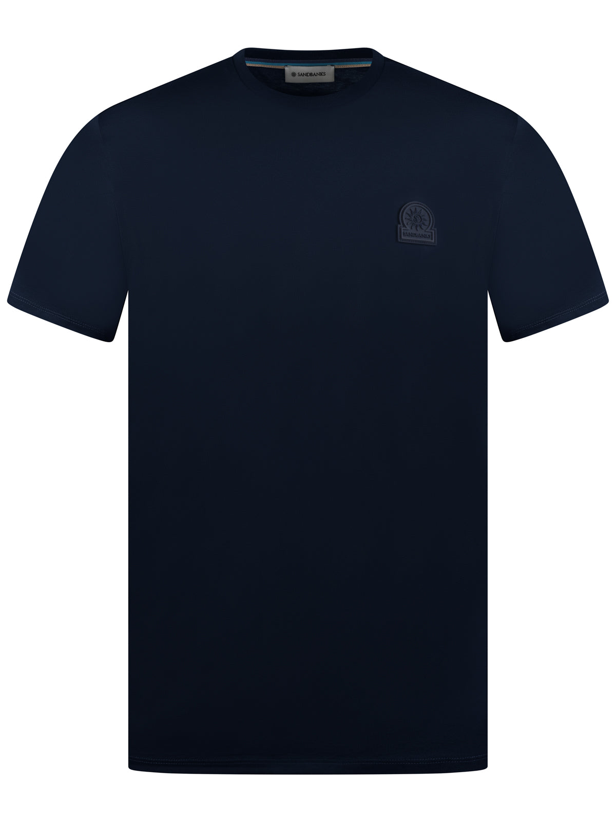 Sandbanks Rubber Badge Logo Tee Navy