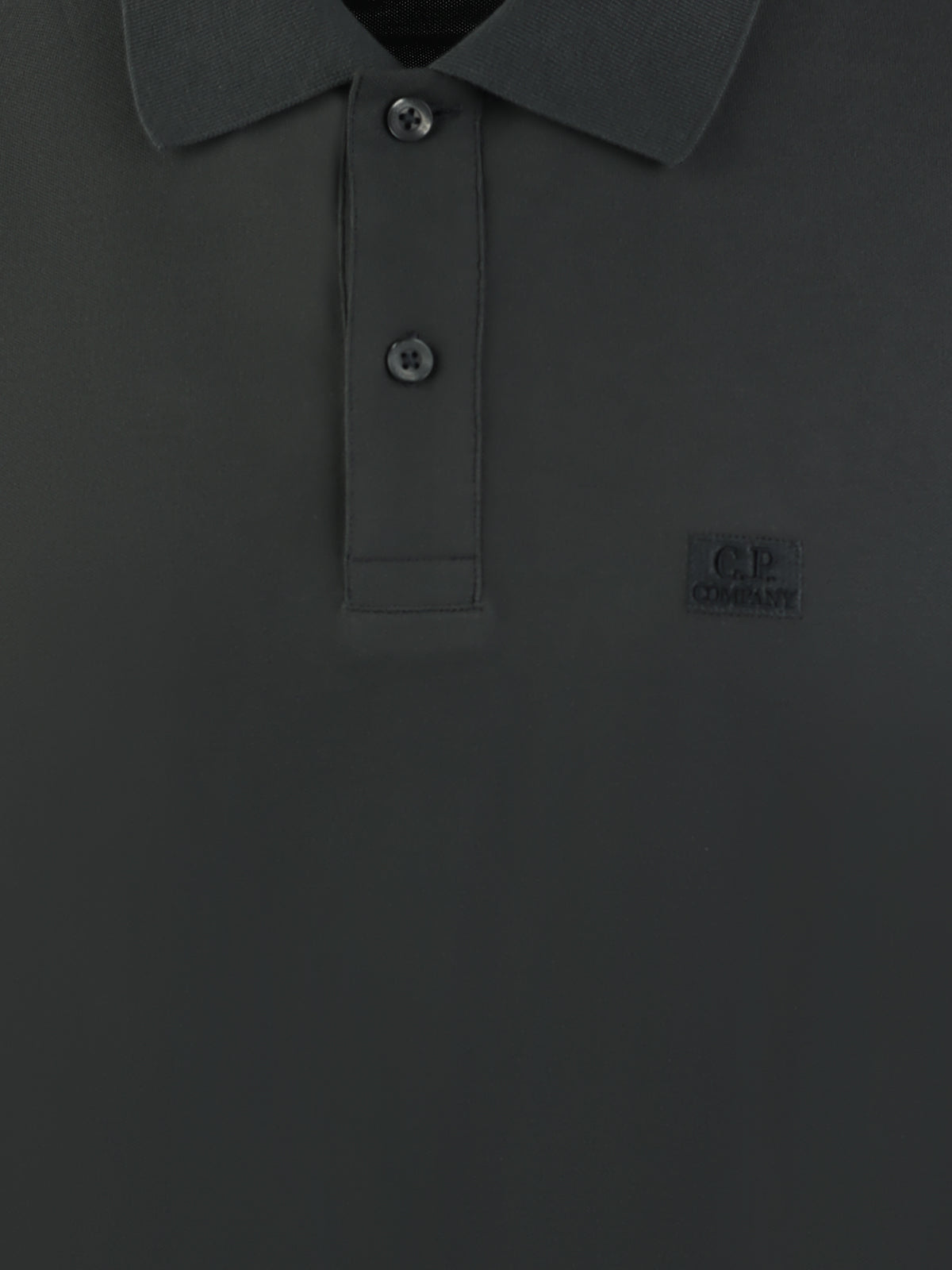 CP Company Logo Patch Polo Grey