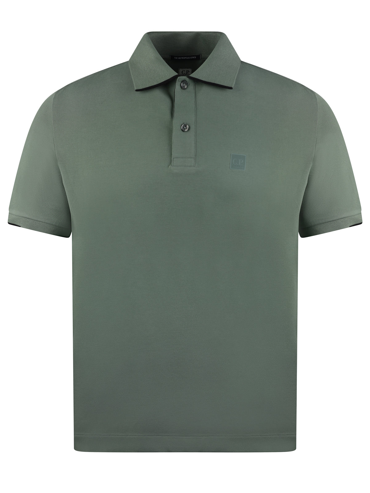 CP Company Rubber Logo Polo Khaki