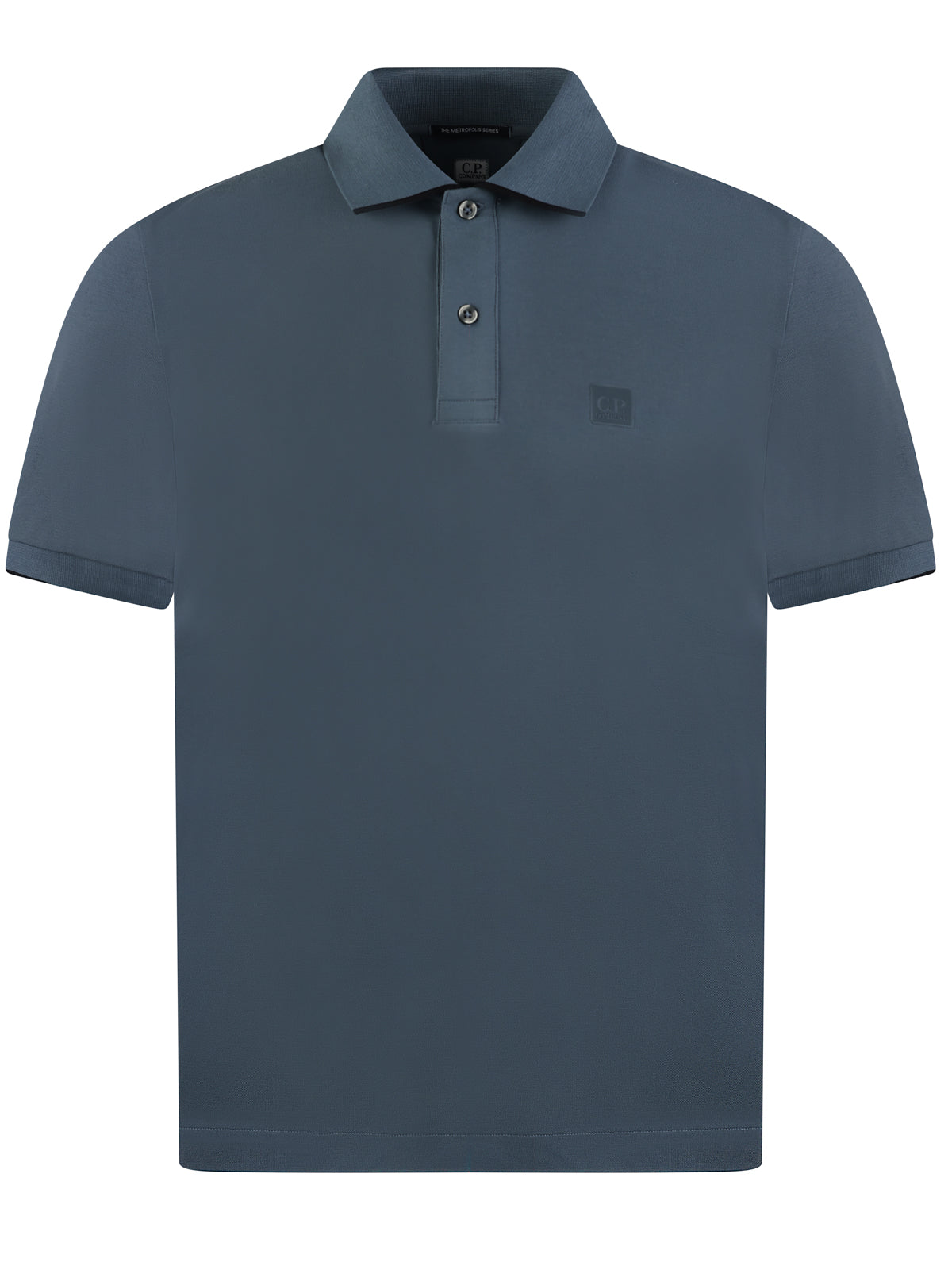 CP Company Rubber Logo Polo Blue