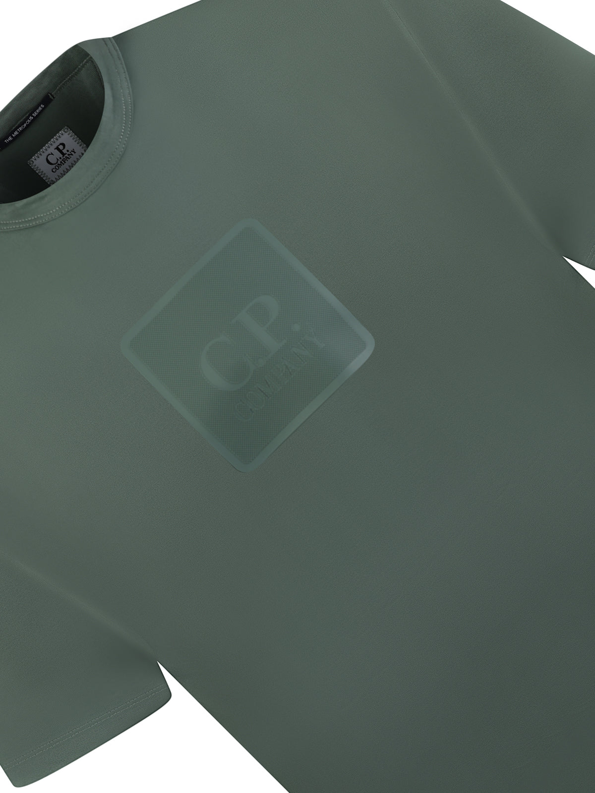 CP Company Rubber Logo Tee Khaki