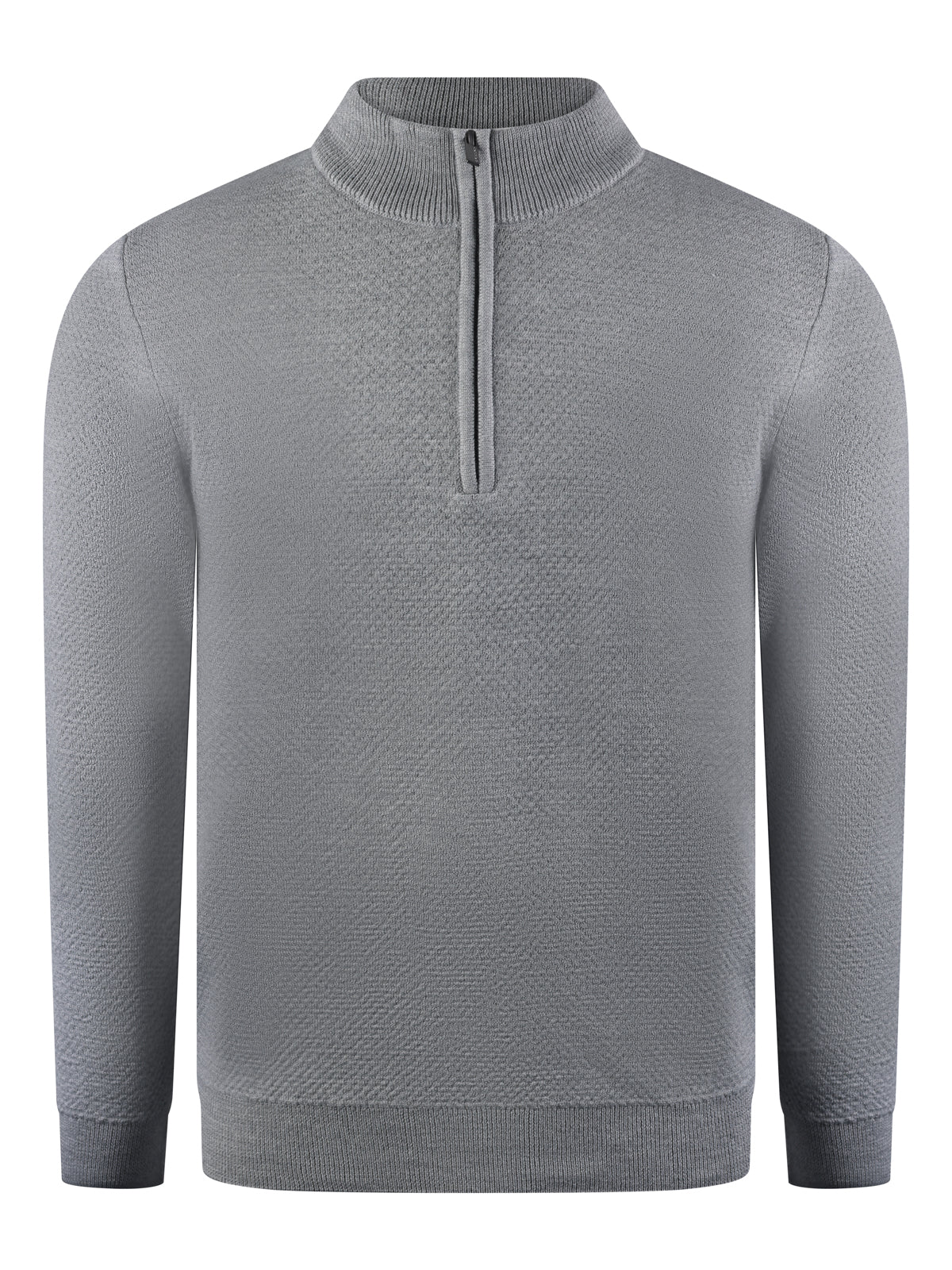 Remus 1/4 Zip Micro Knit Grey