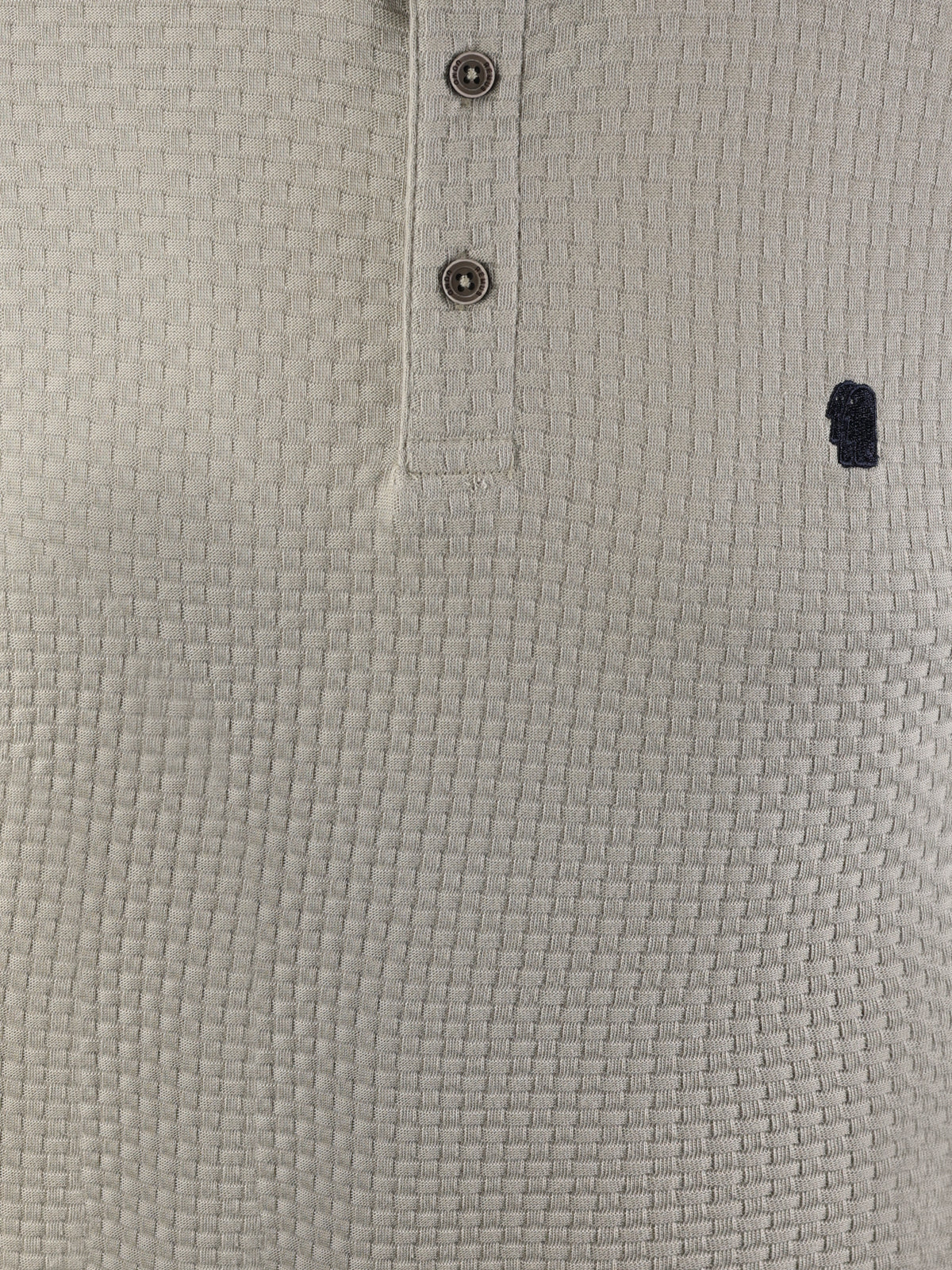 Remus Logo Weave Polo Beige
