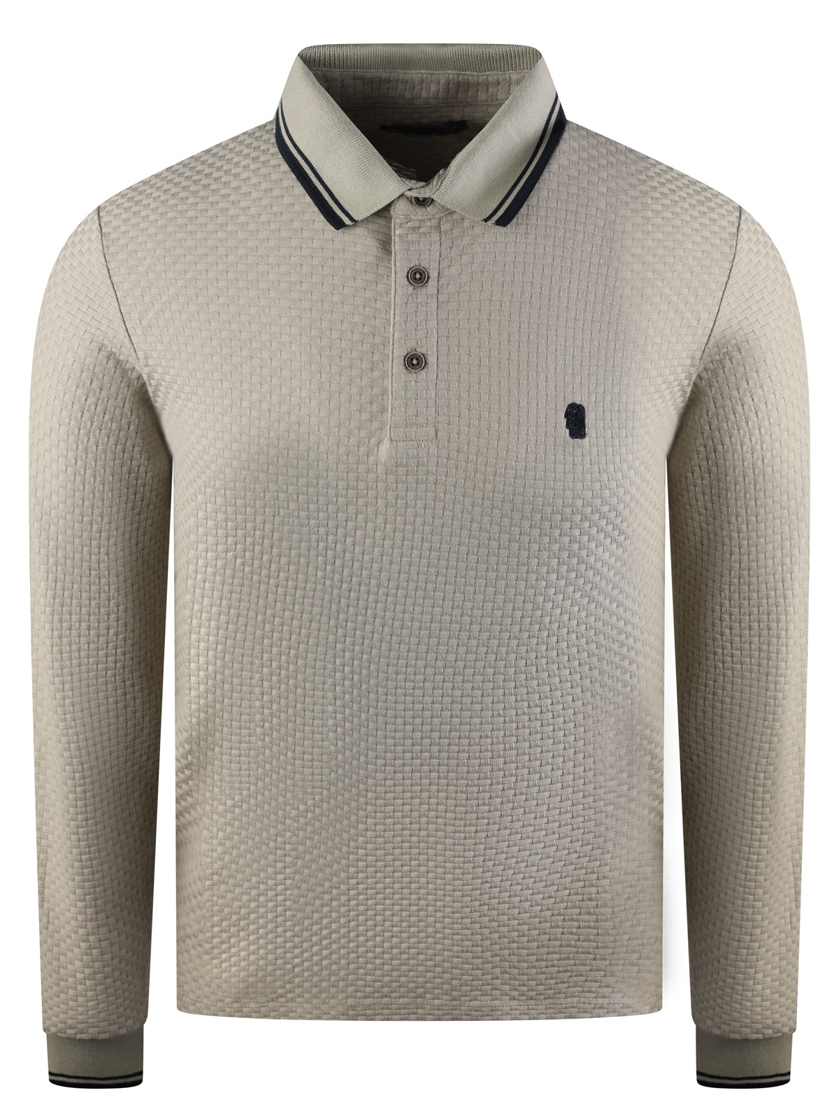 Remus Logo Weave Polo Beige
