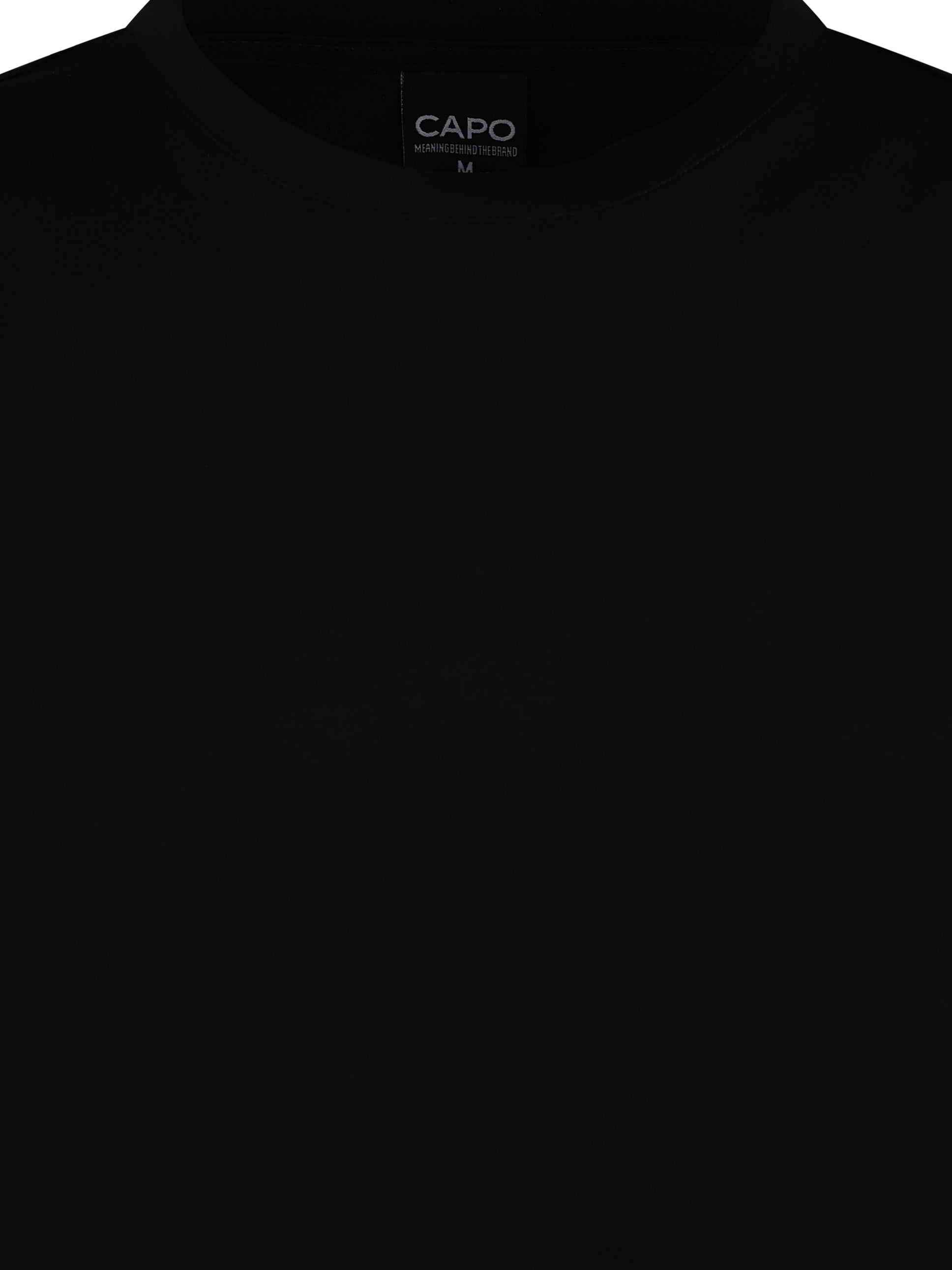 Load image into Gallery viewer, Capo Mercerised Tee Black
