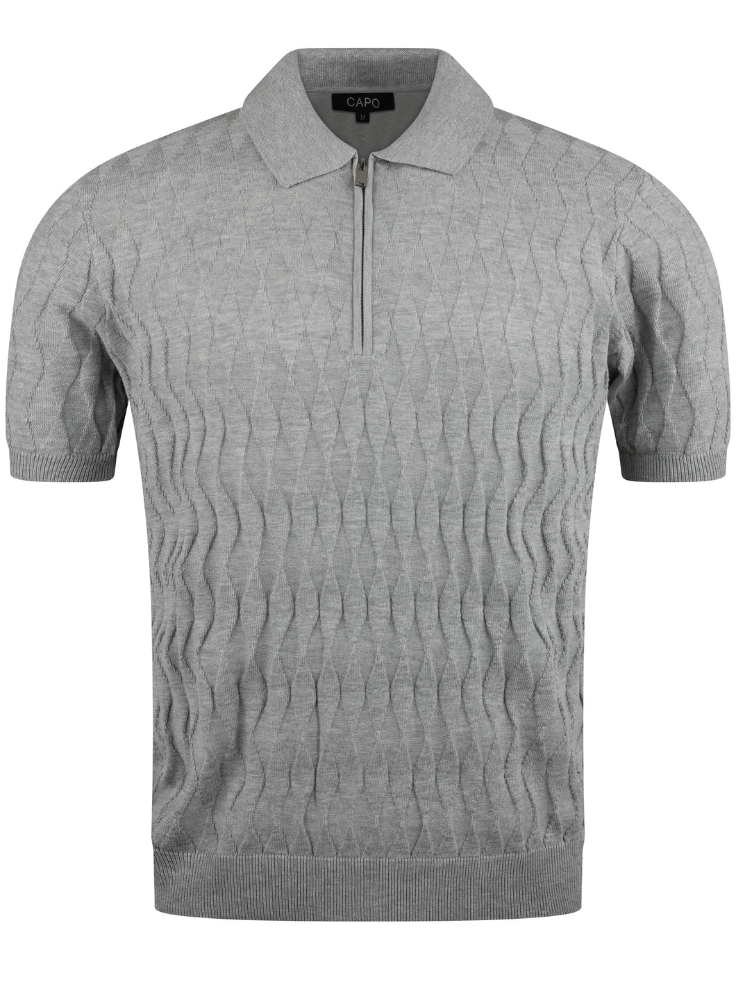 Capo Diamond Polo Grey