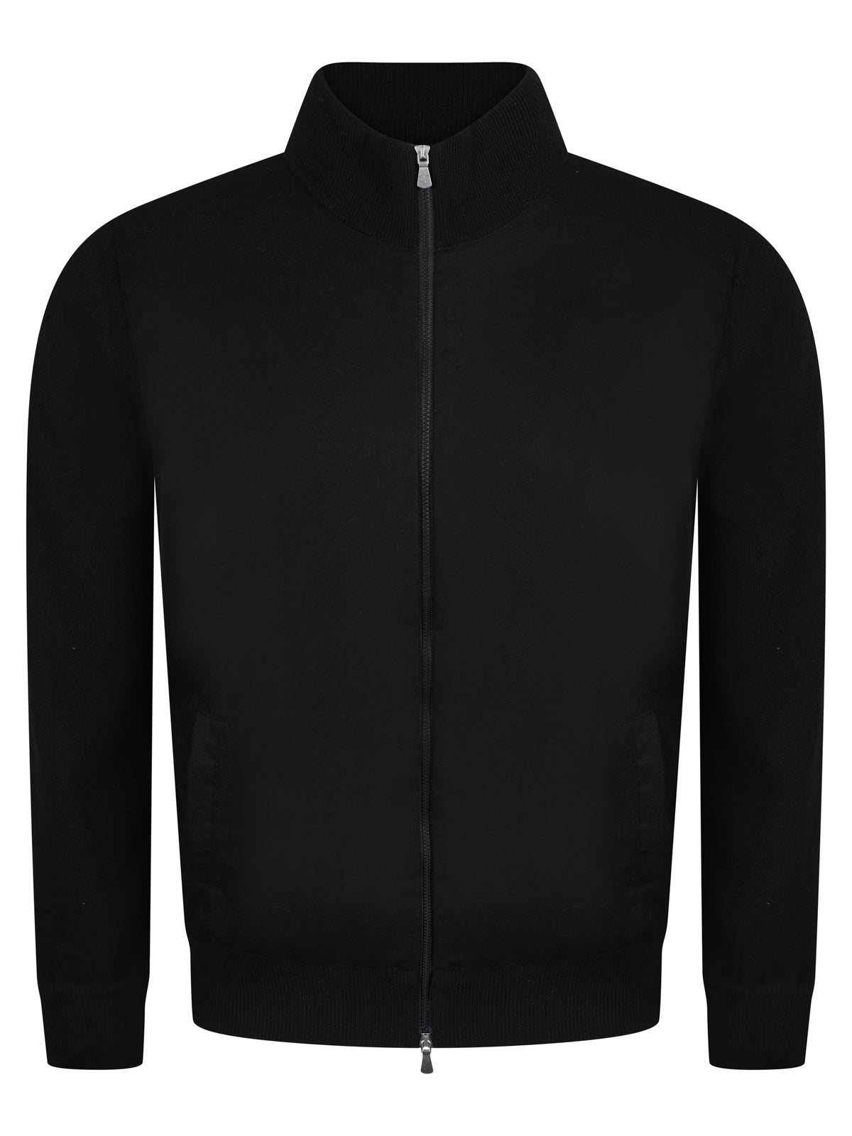 Gran Sasso Wool Zip Jacket Black