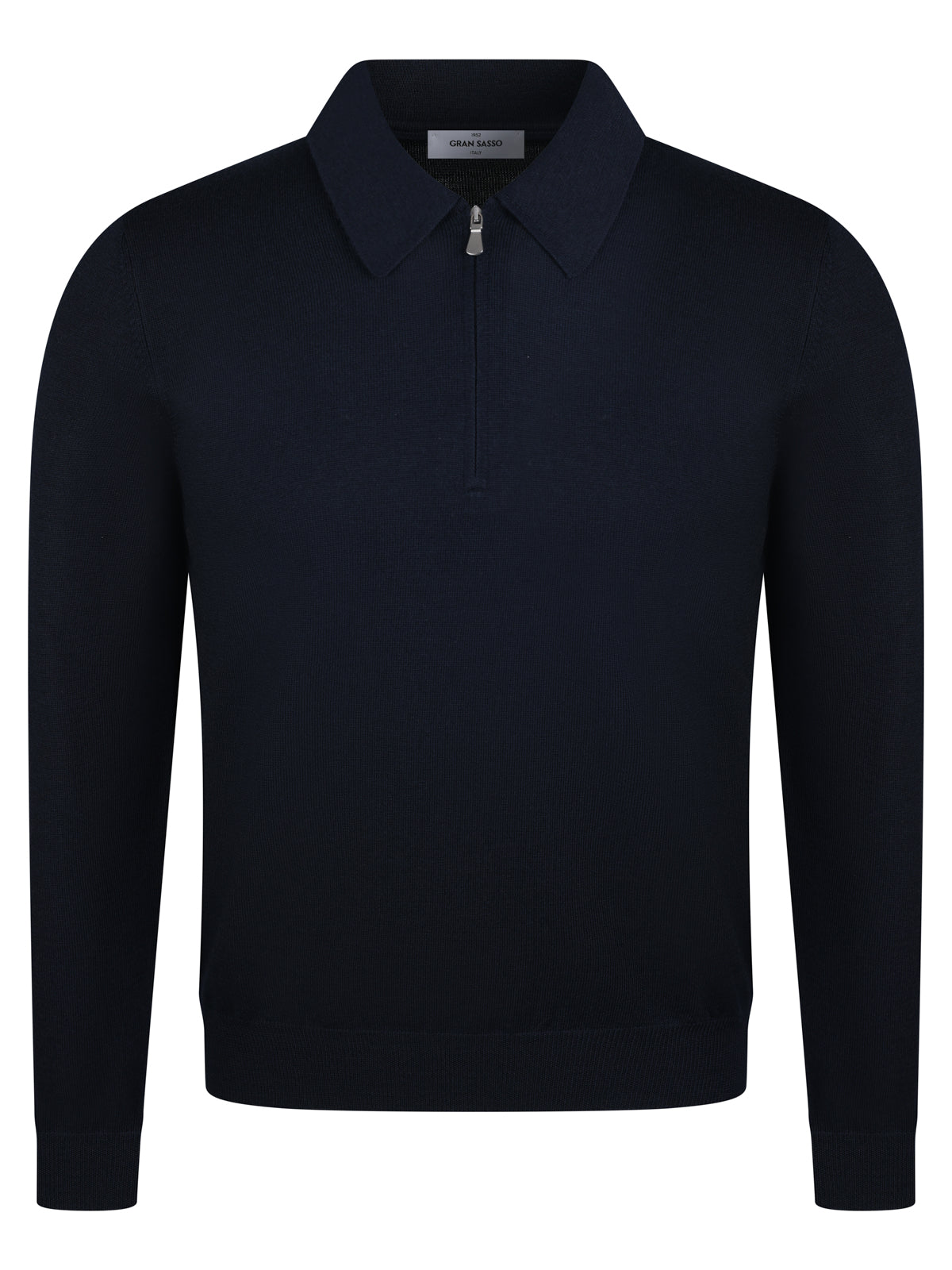 Gran Sasso Zip Polo Navy