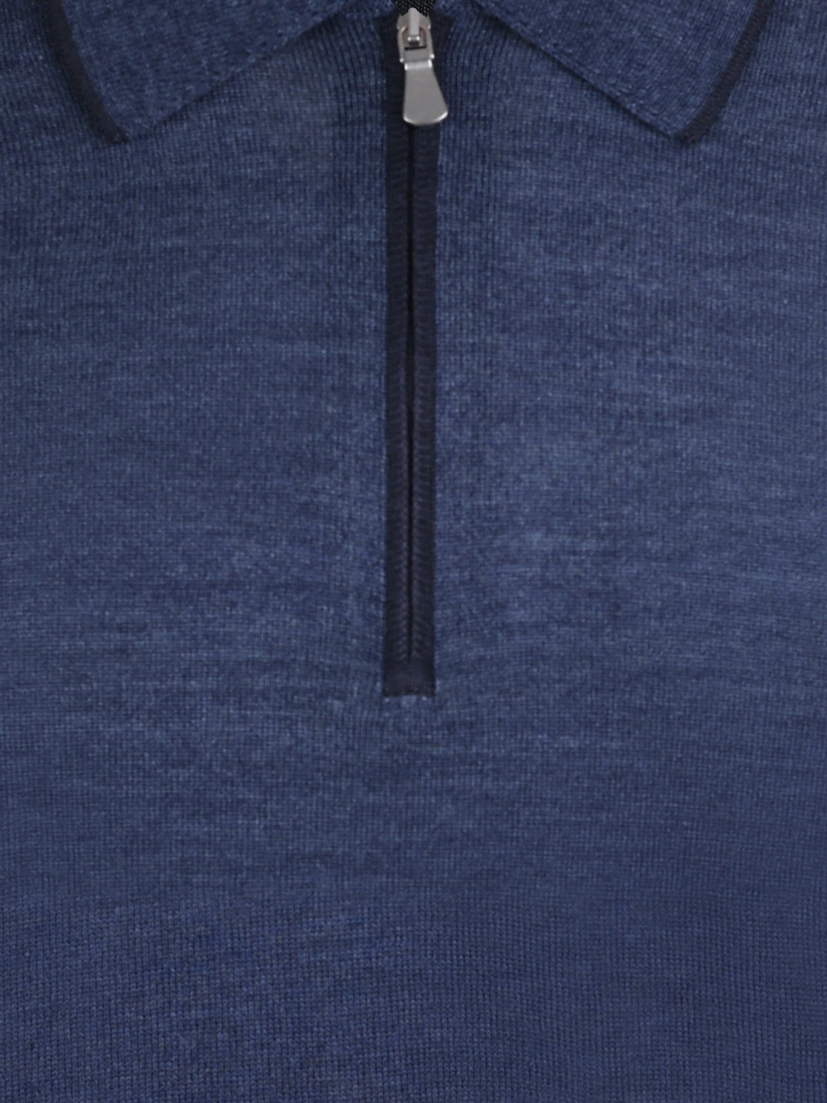 Gran Sasso Silk Tipped Polo Indigo