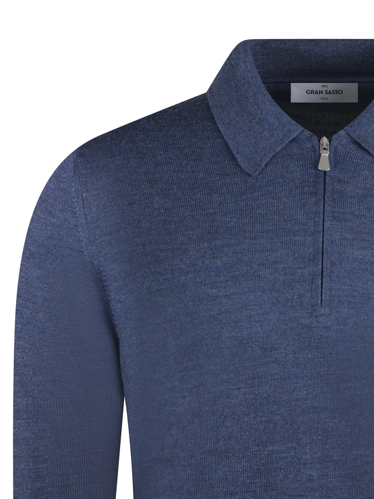 Gran Sasso Zip Polo Indigo