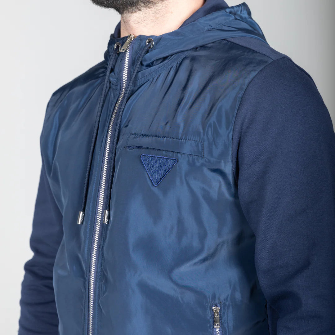 Lanka Hybrid Hoody Navy