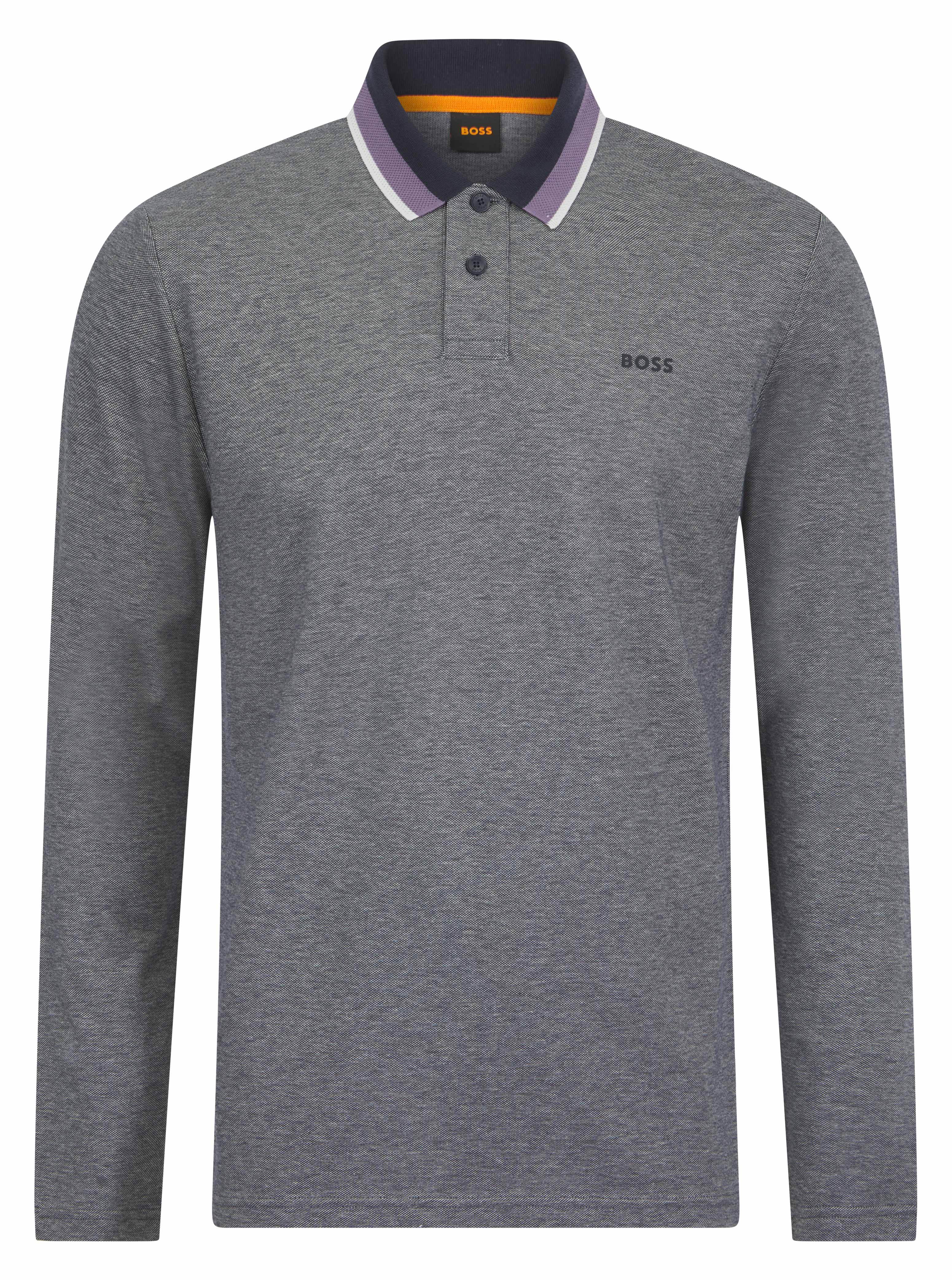 Load image into Gallery viewer, Hugo Boss Oxford Long Polo Navy
