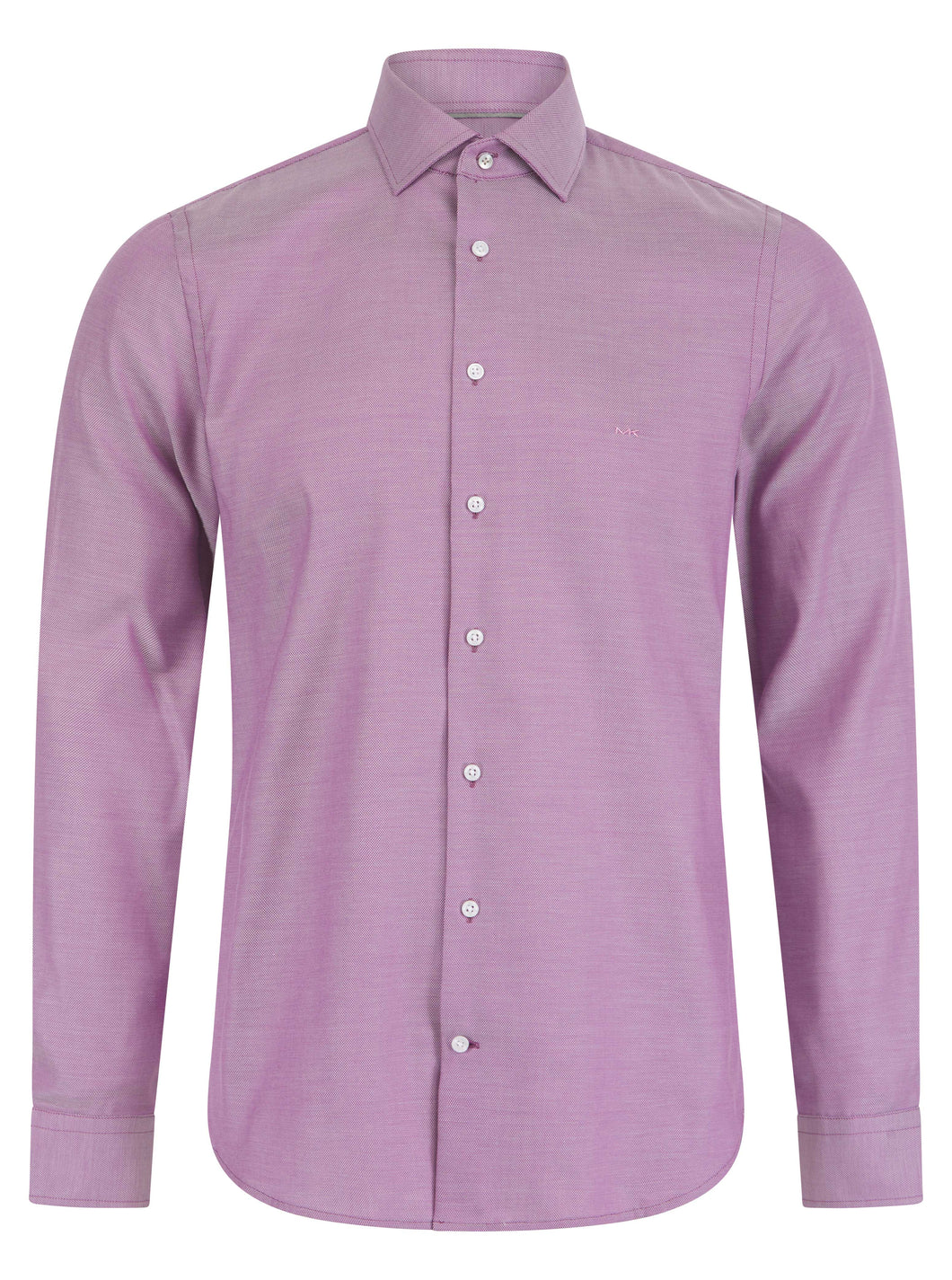 Michael Kors Dobby Slim Shirt Purple