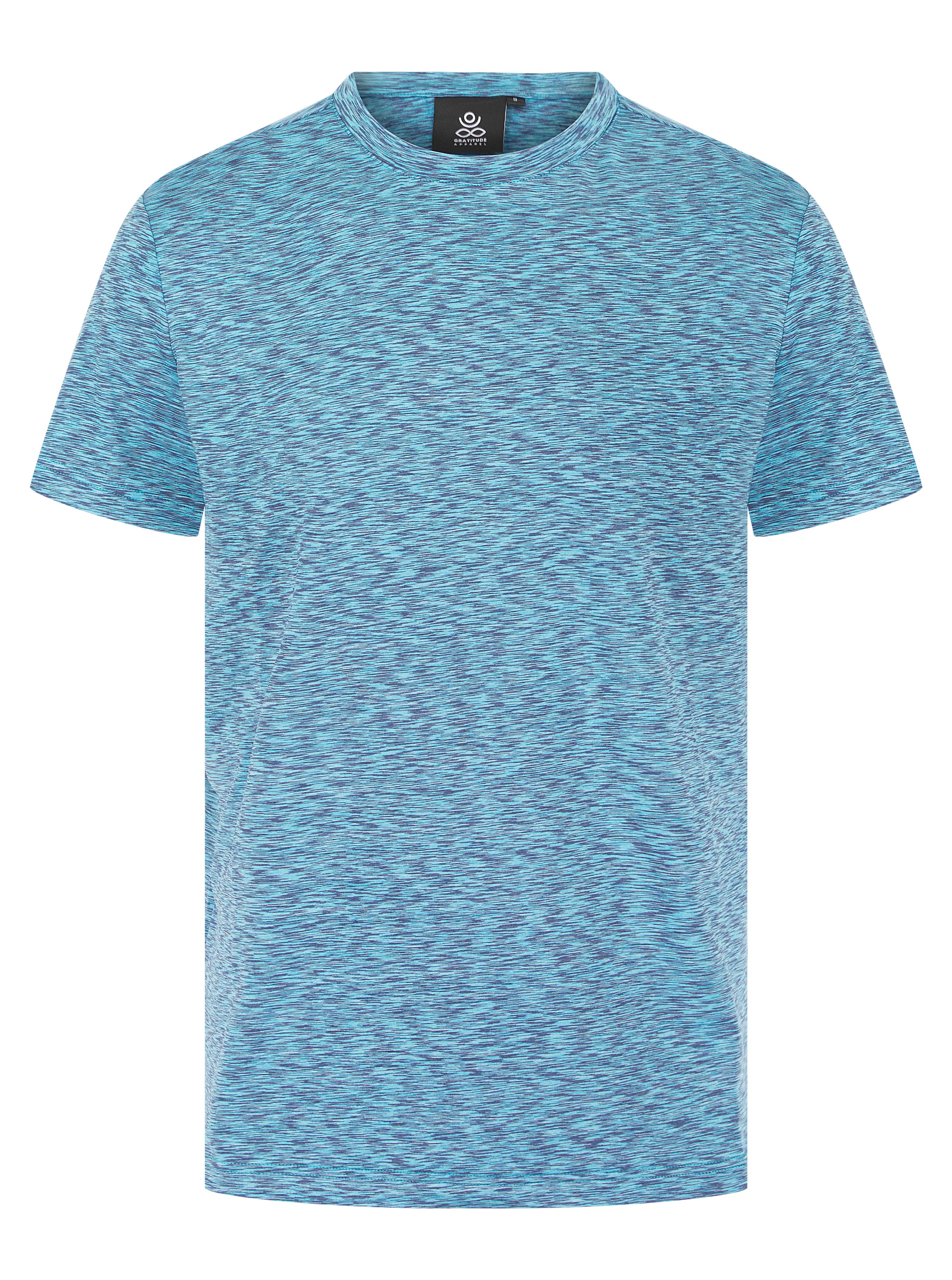 Load image into Gallery viewer, Gratitude Stripe T Shirt Blue
