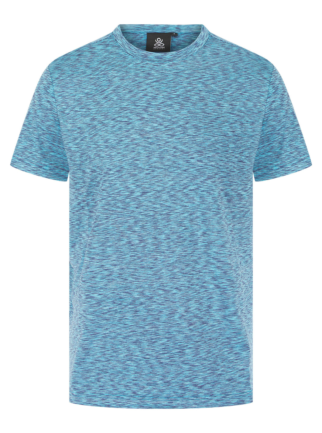 Gratitude Stripe T Shirt Blue