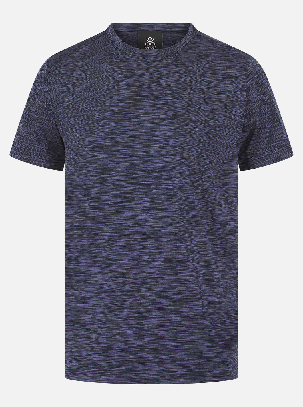 Gratitude New Stripe T Shirt Purple