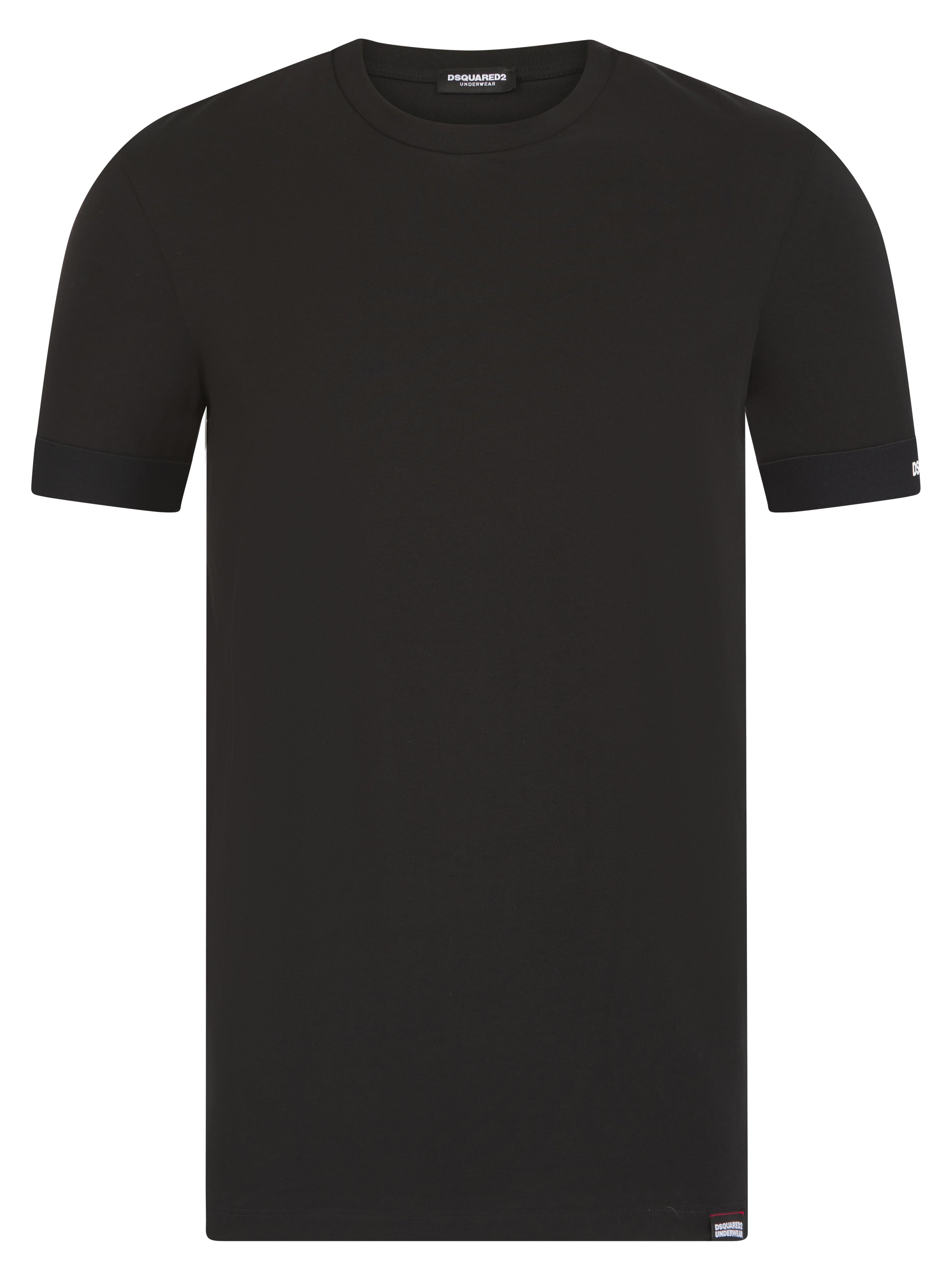 Load image into Gallery viewer, DSquared2 Cuff Logo Tee Black
