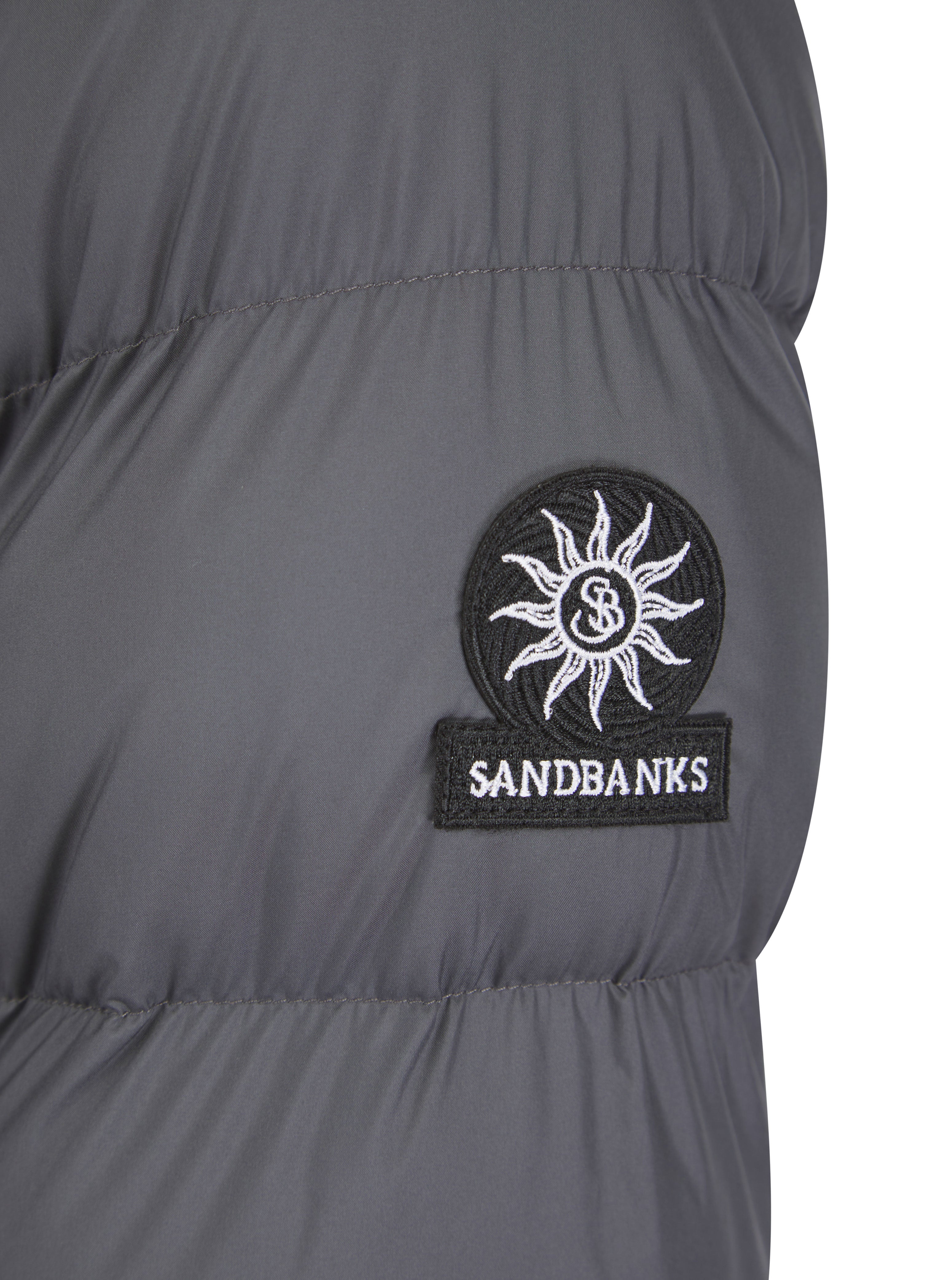 Load image into Gallery viewer, Sandbanks Ravine Mid Puffer Jacket Charcoal
