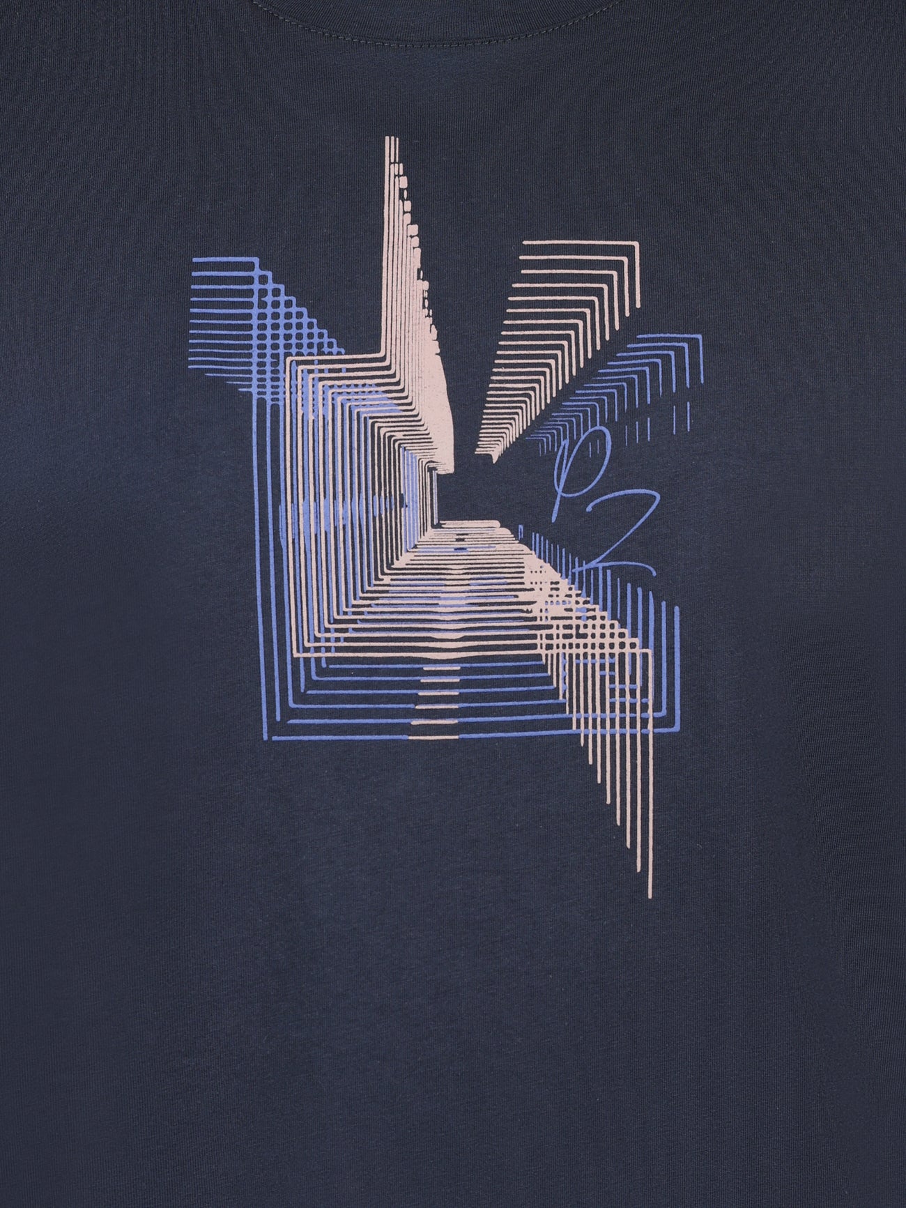 Load image into Gallery viewer, Pal Zileri Graphic Tee Navy
