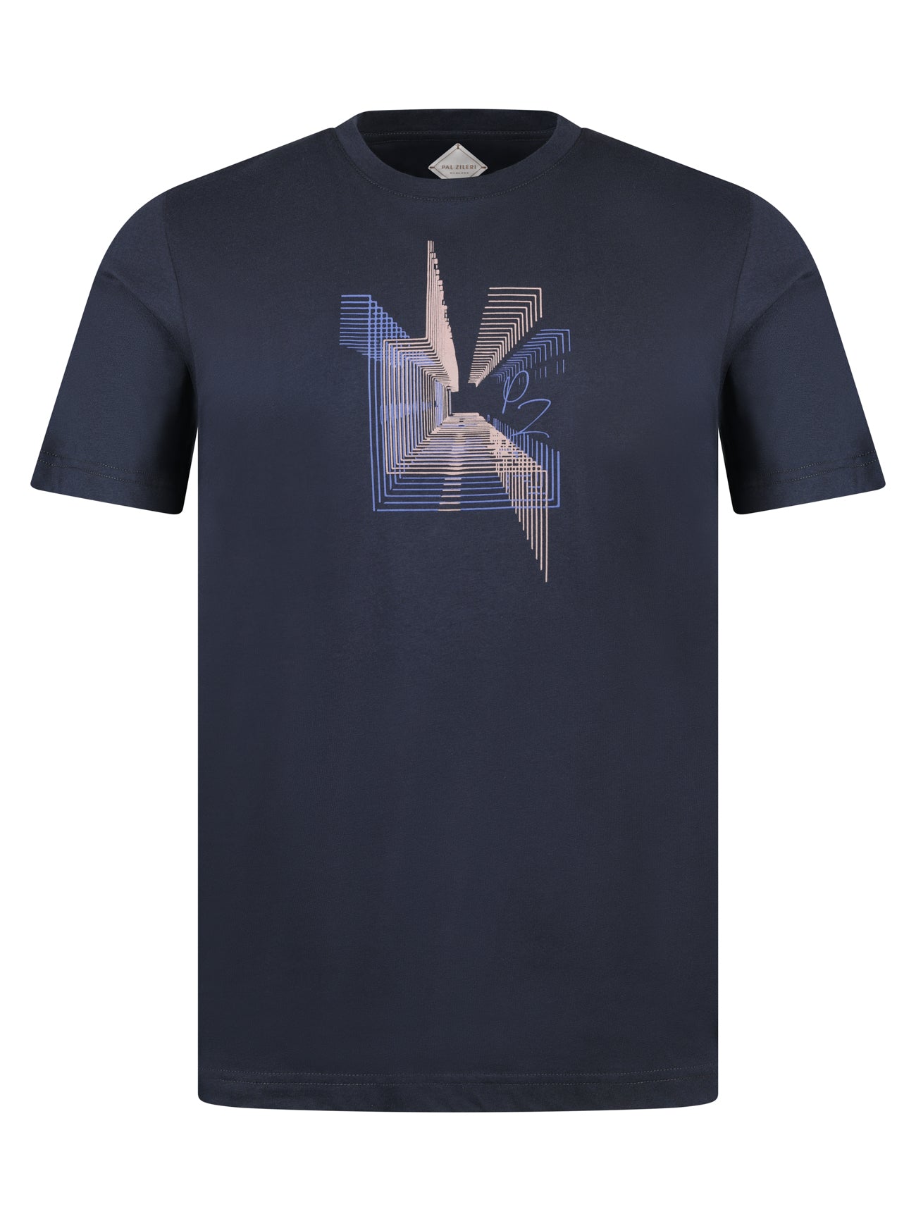 Load image into Gallery viewer, Pal Zileri Graphic Tee Navy
