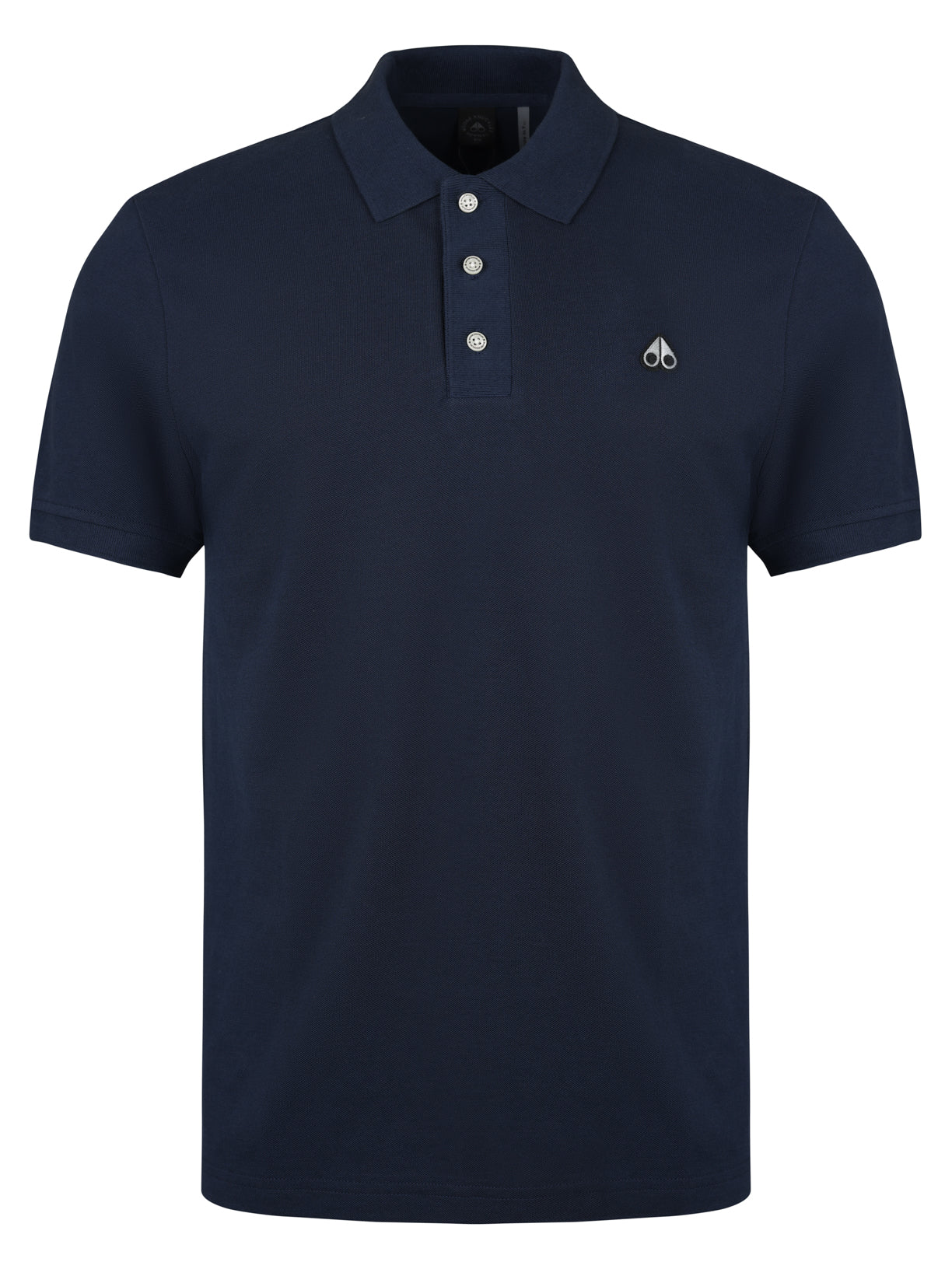 Load image into Gallery viewer, Moose Knuckles Logo Polo Shirt Navy
