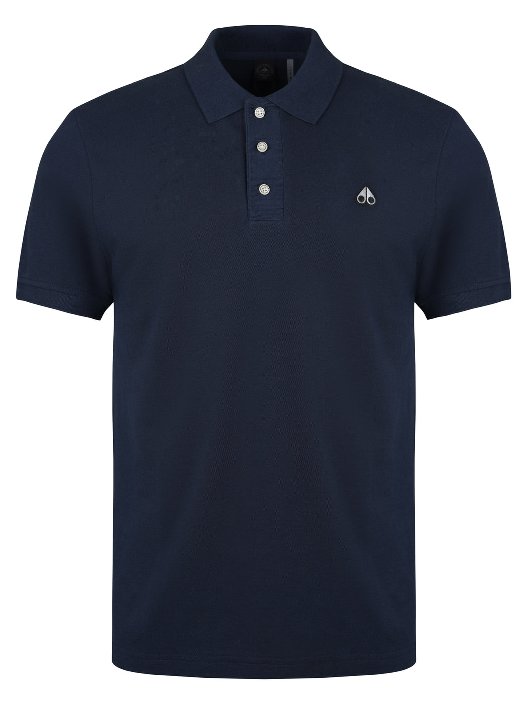 Moose Knuckles Logo Polo Shirt Navy