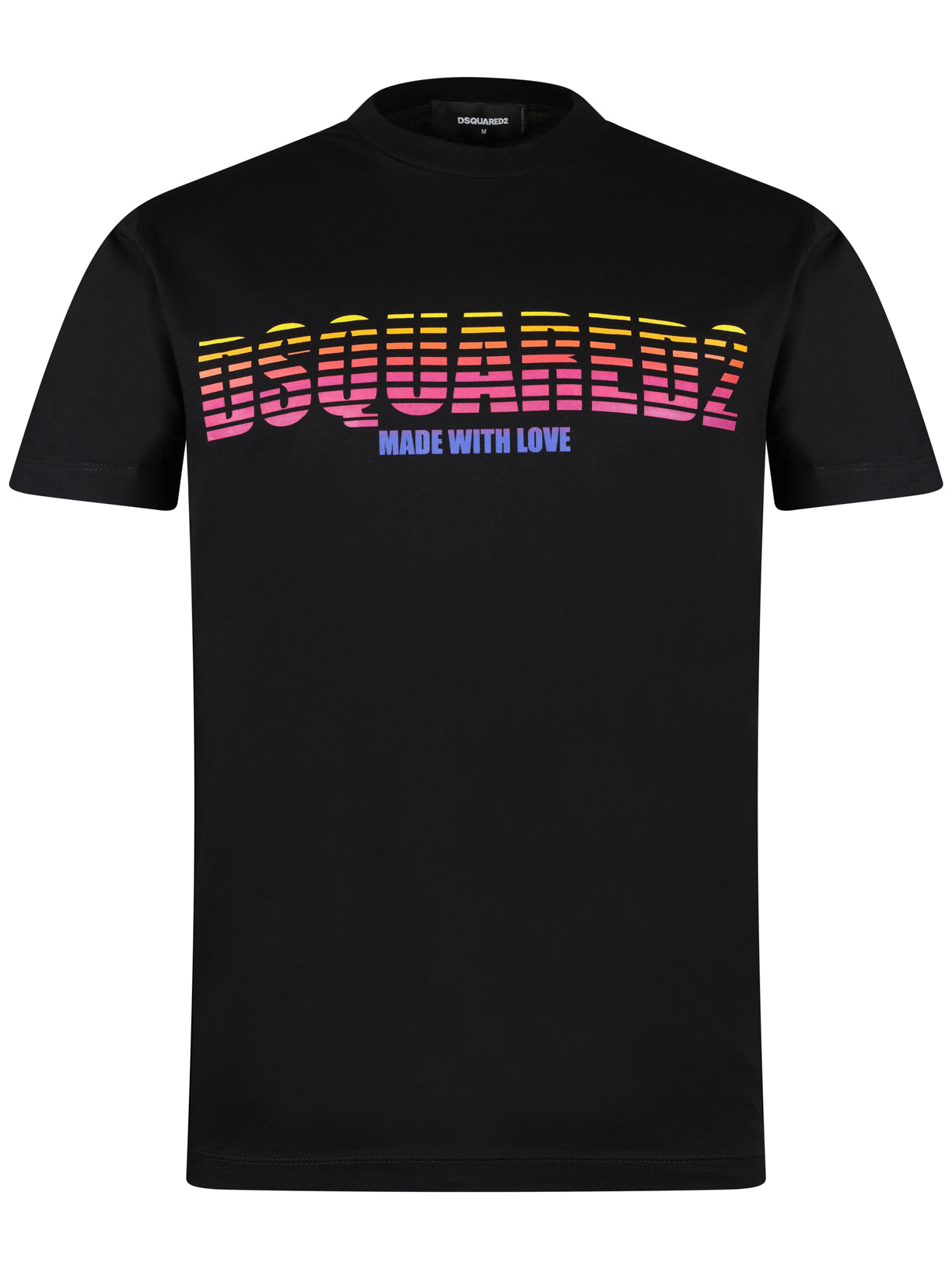 Load image into Gallery viewer, DSquared Multi Colour Logo T Black
