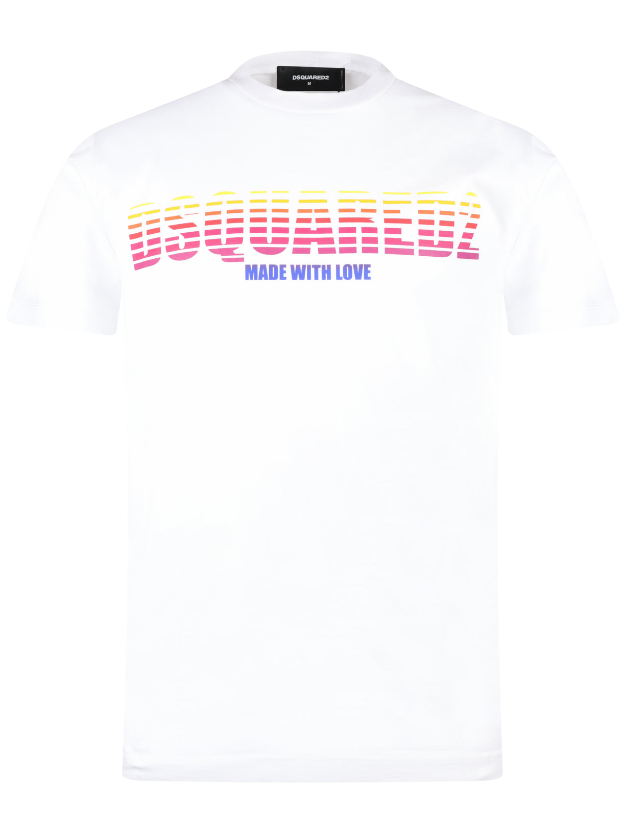 DSquared Multi Colour Logo T White