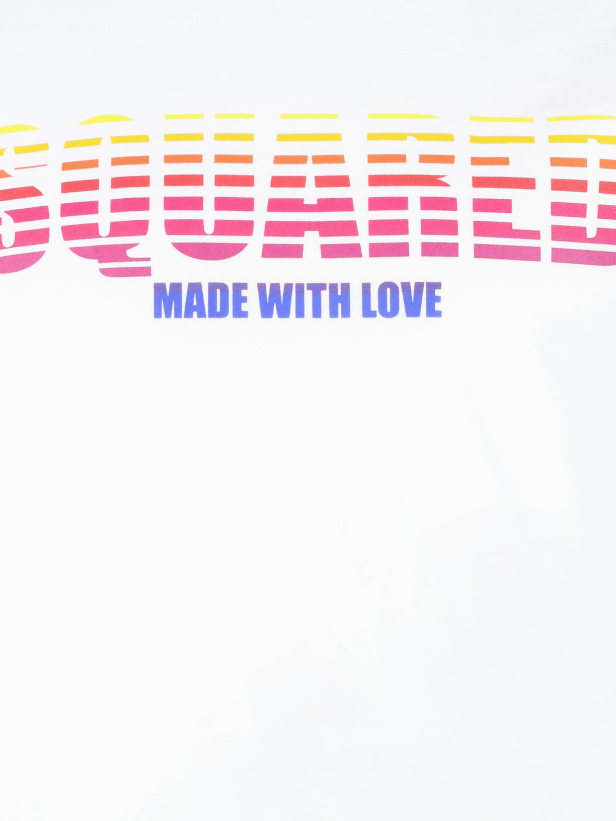 DSquared Multi Colour Logo T White