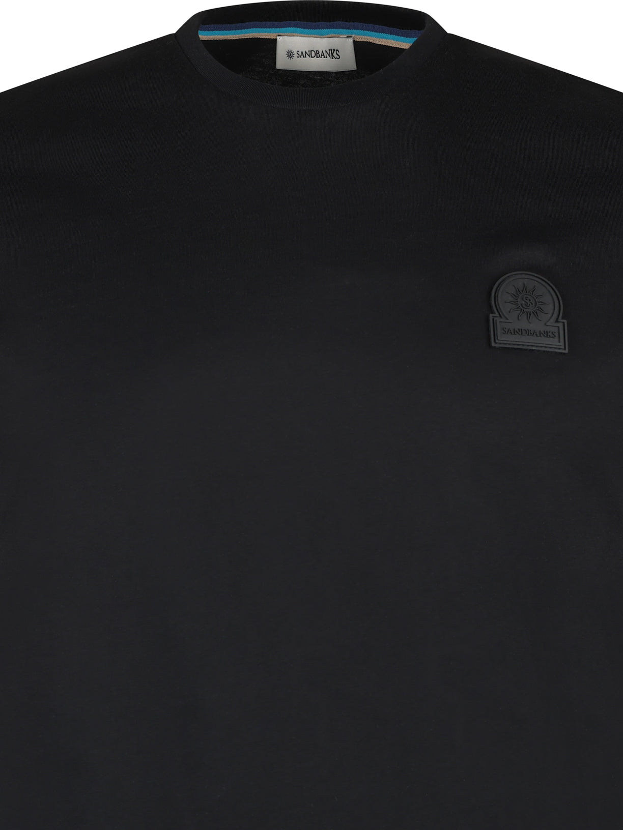 Sandbanks Rubber Badge Logo Tee Black