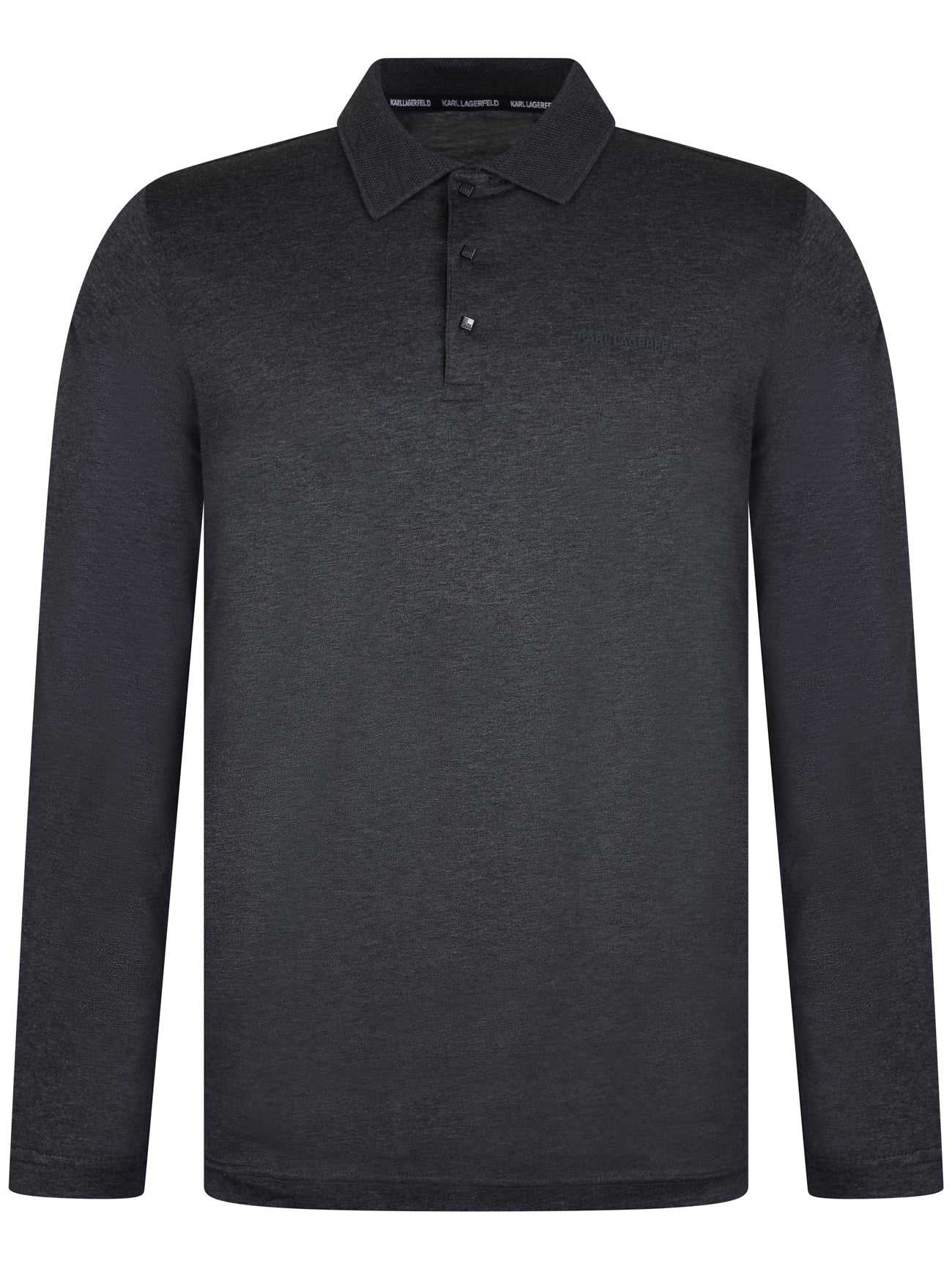 Load image into Gallery viewer, Lagerfeld Mercerised Polo Shirt Charcoal
