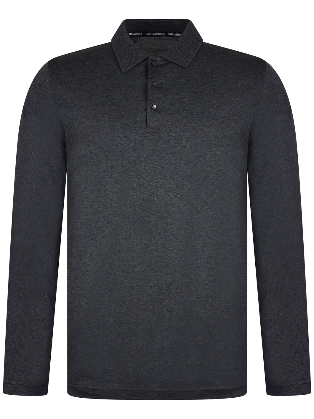 Lagerfeld Mercerised Polo Shirt Charcoal