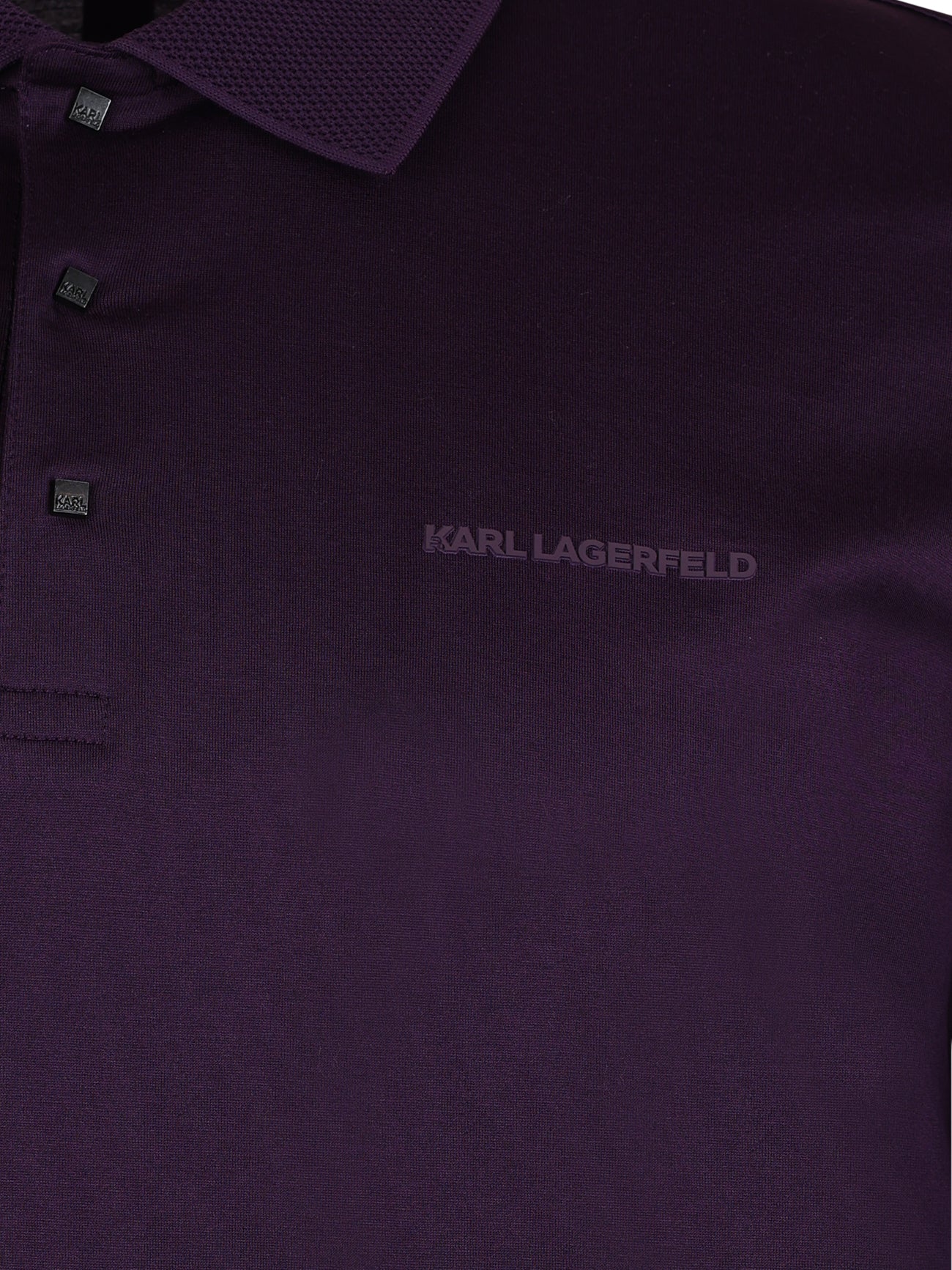Load image into Gallery viewer, Lagerfeld Mercerised Polo Shirt Purple

