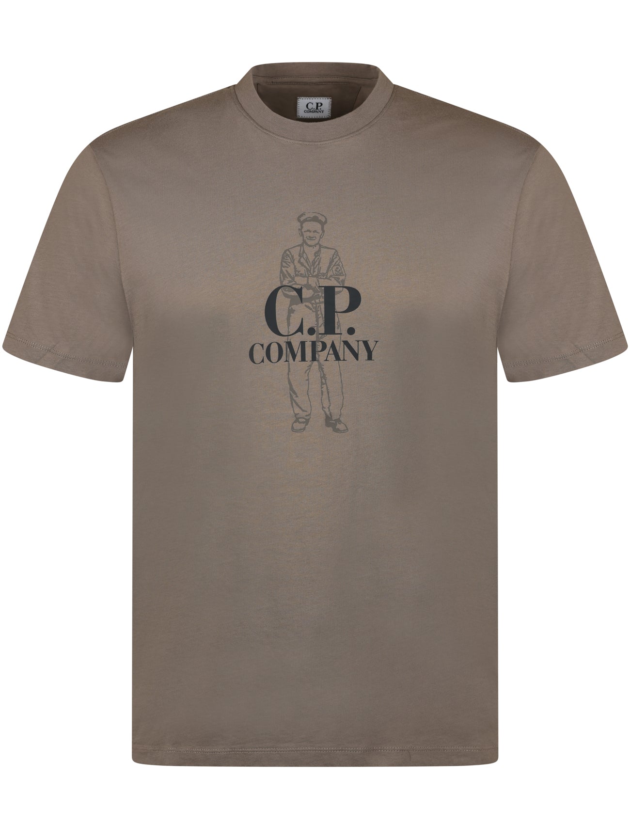 CP Company Man Tee Khaki