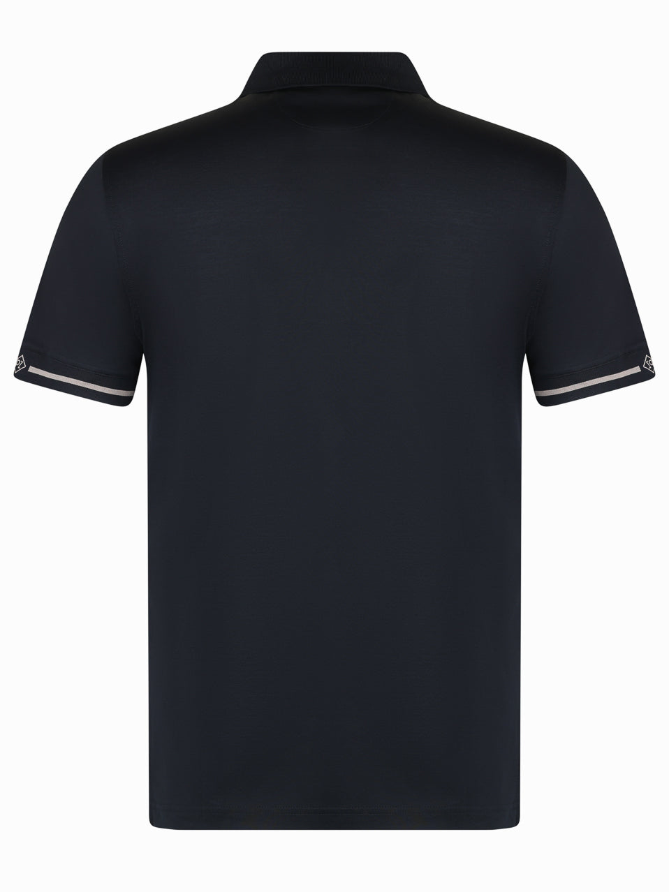 Pal Zileri Mercerised Zip Polo Black