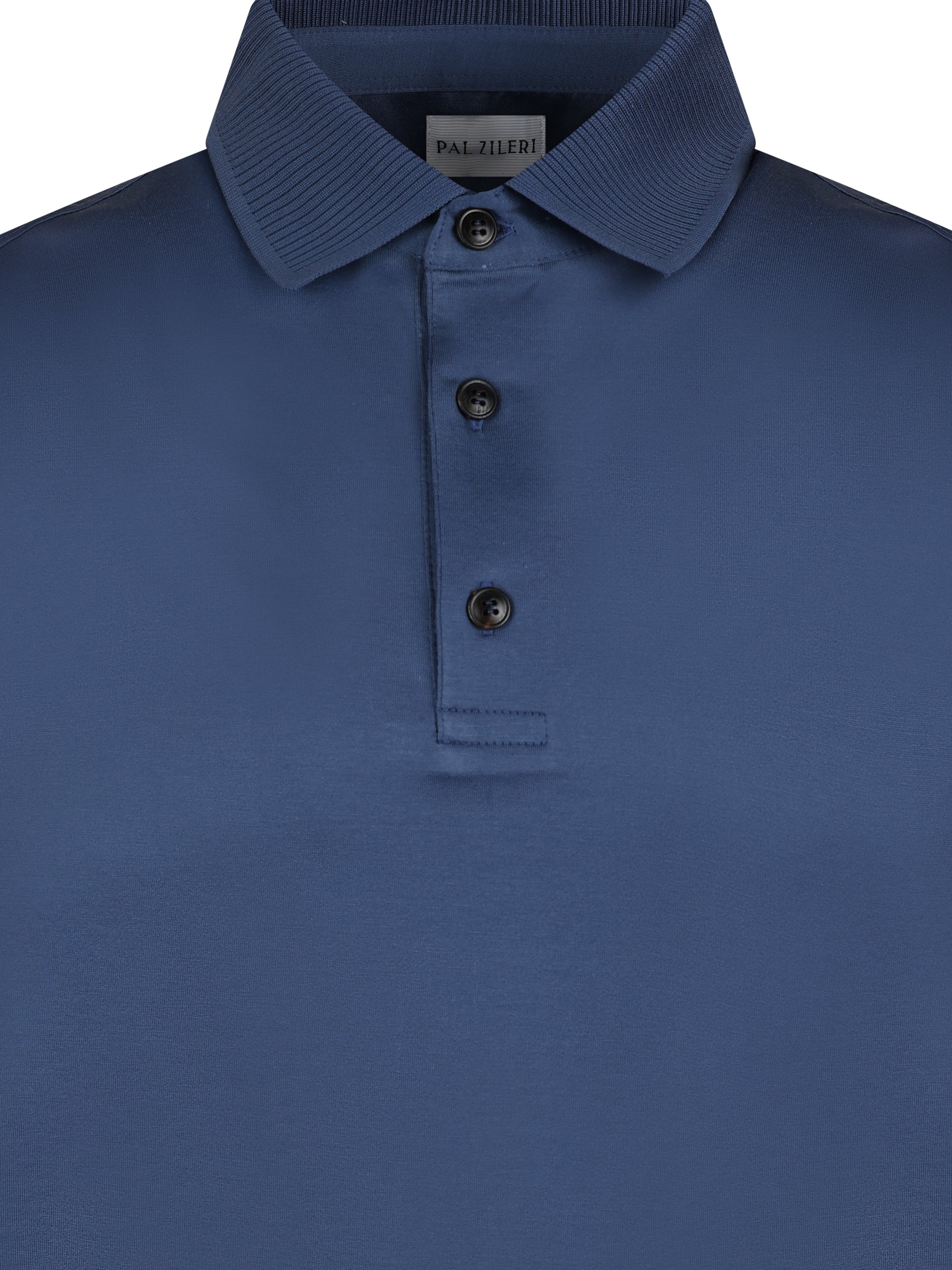 Pal Zileri Mercerised Polo Blue