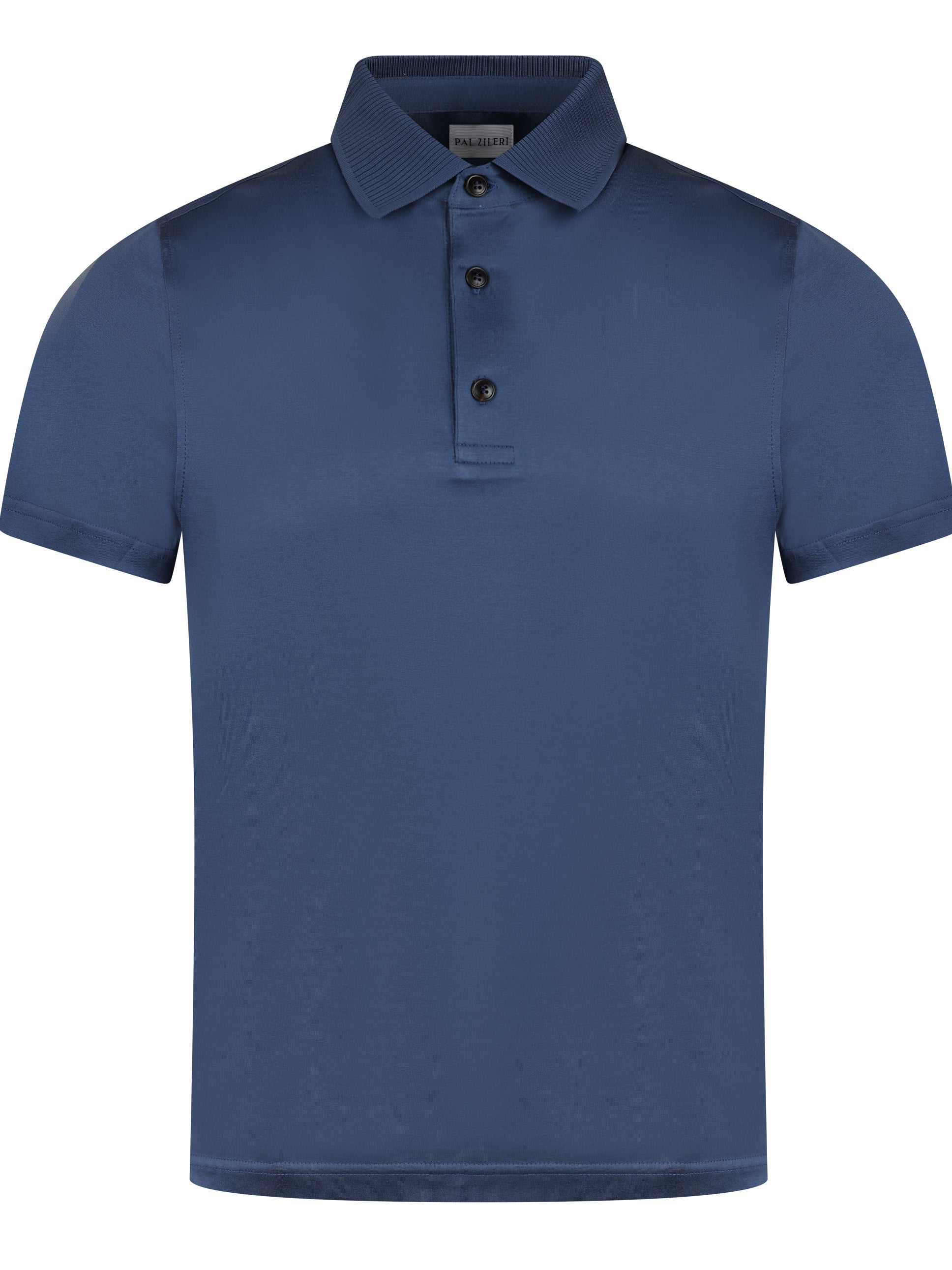 Pal Zileri Mercerised Polo Blue