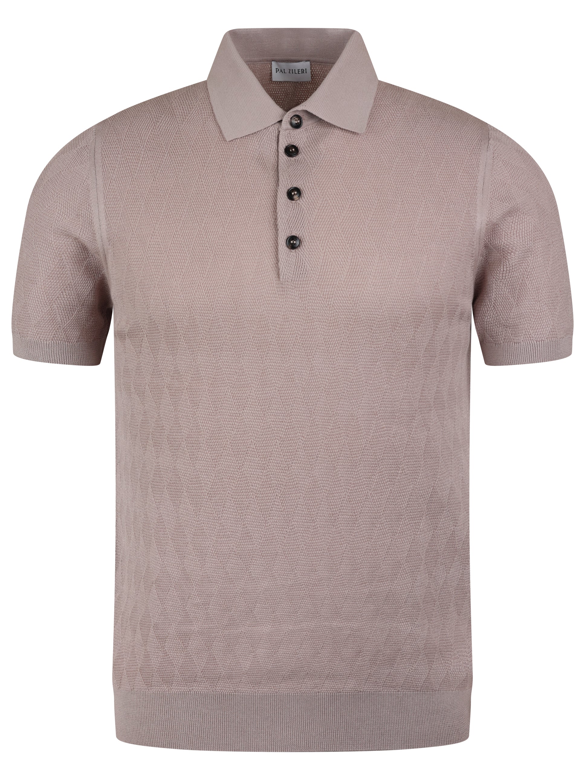Pal Zileri Diamond Knit Polo Beige