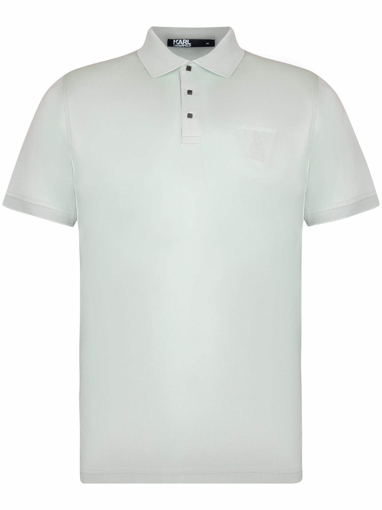 Load image into Gallery viewer, Lagerfeld Tonal Logo Polo Shirt Mint
