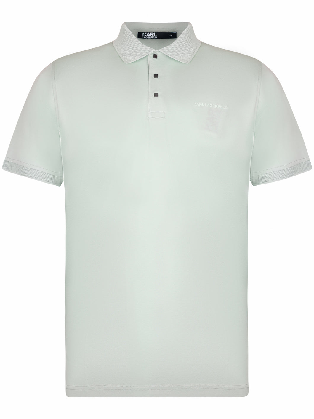 Lagerfeld Tonal Logo Polo Shirt Mint