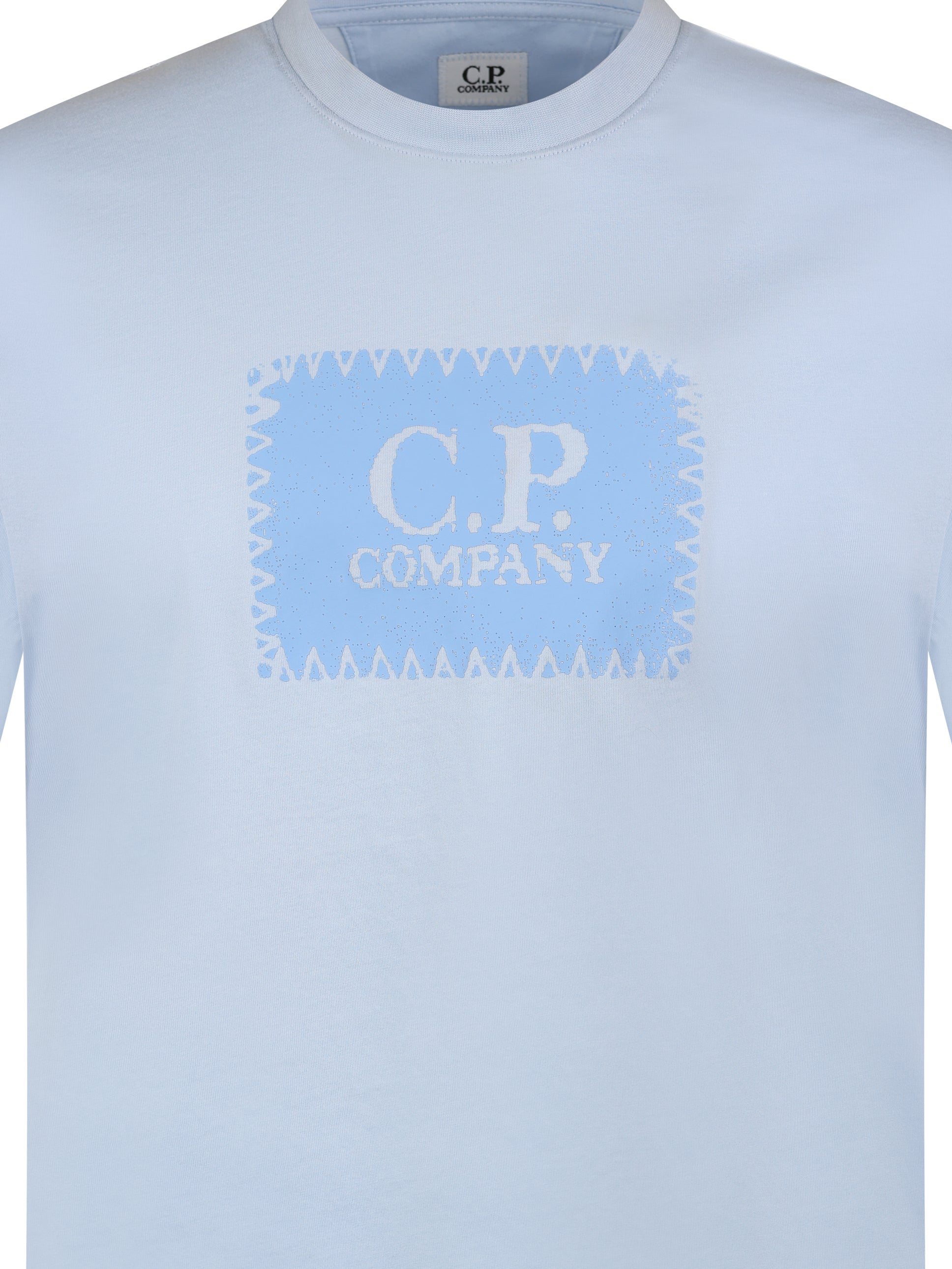 CP Company Patch Logo Tee Sky