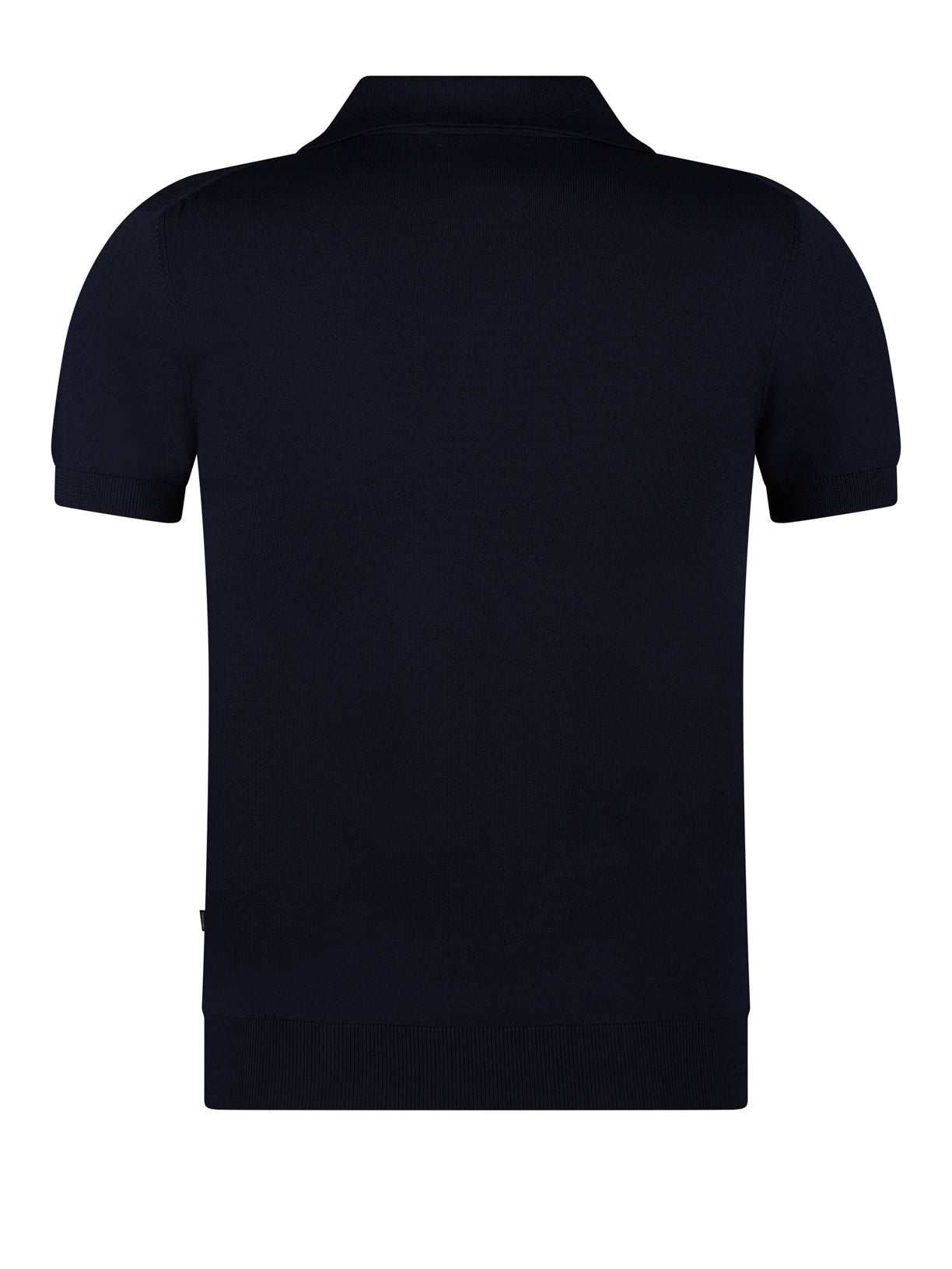Remus Open Collar Polo Navy