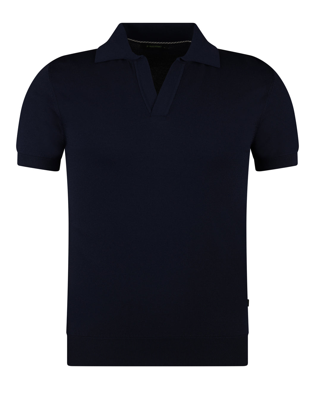 Remus Open Collar Polo Navy