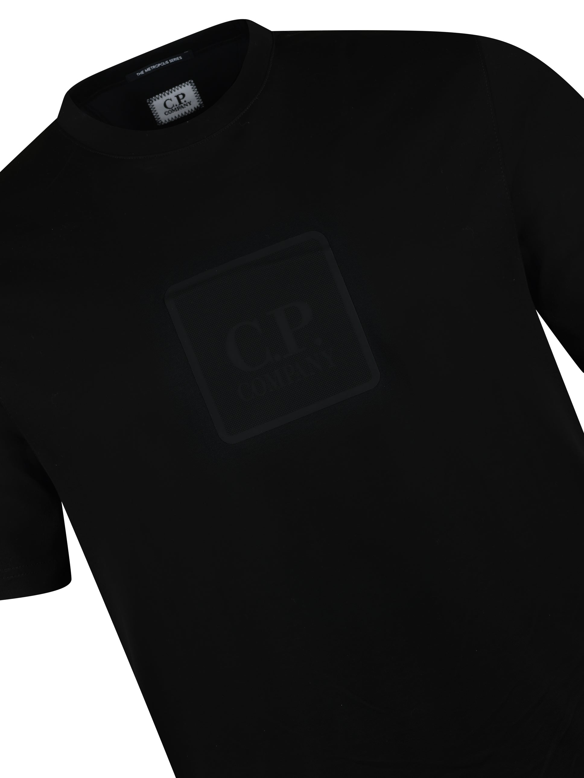 CP Company Rubber Logo Tee Black