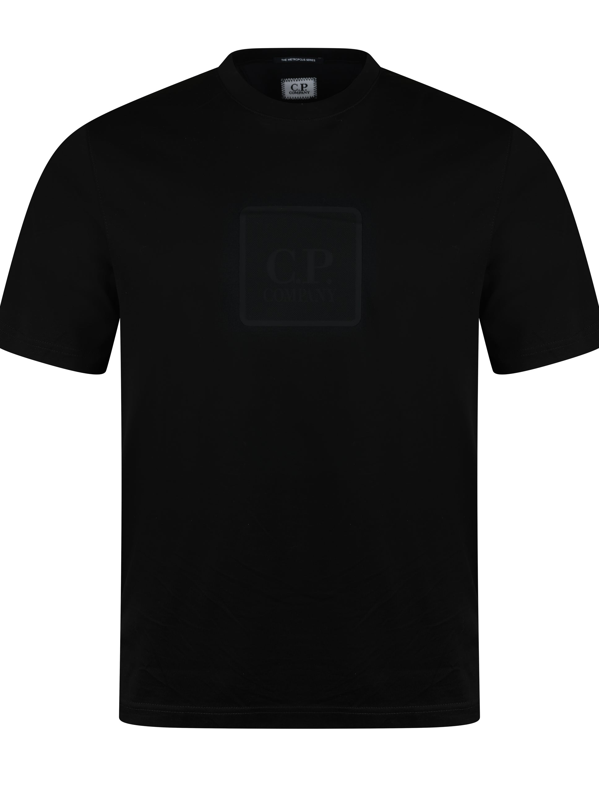 CP Company Rubber Logo Tee Black